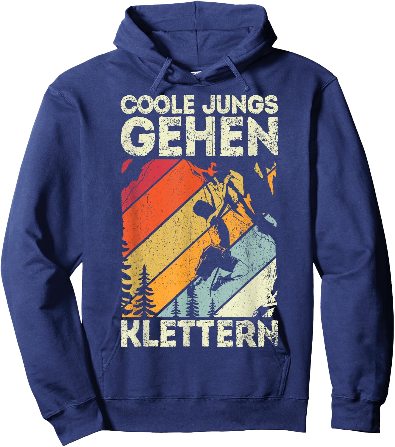 Cool Boys Go Climbing - Climbing Gift Boys' , black, s Hoodie - Hoodie | Navy