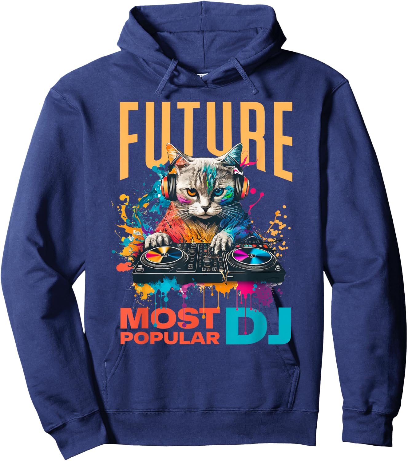 Future Most Popular DJ, Beginner And Child DJ , Black, S Hoodie - Hoodie | Navy