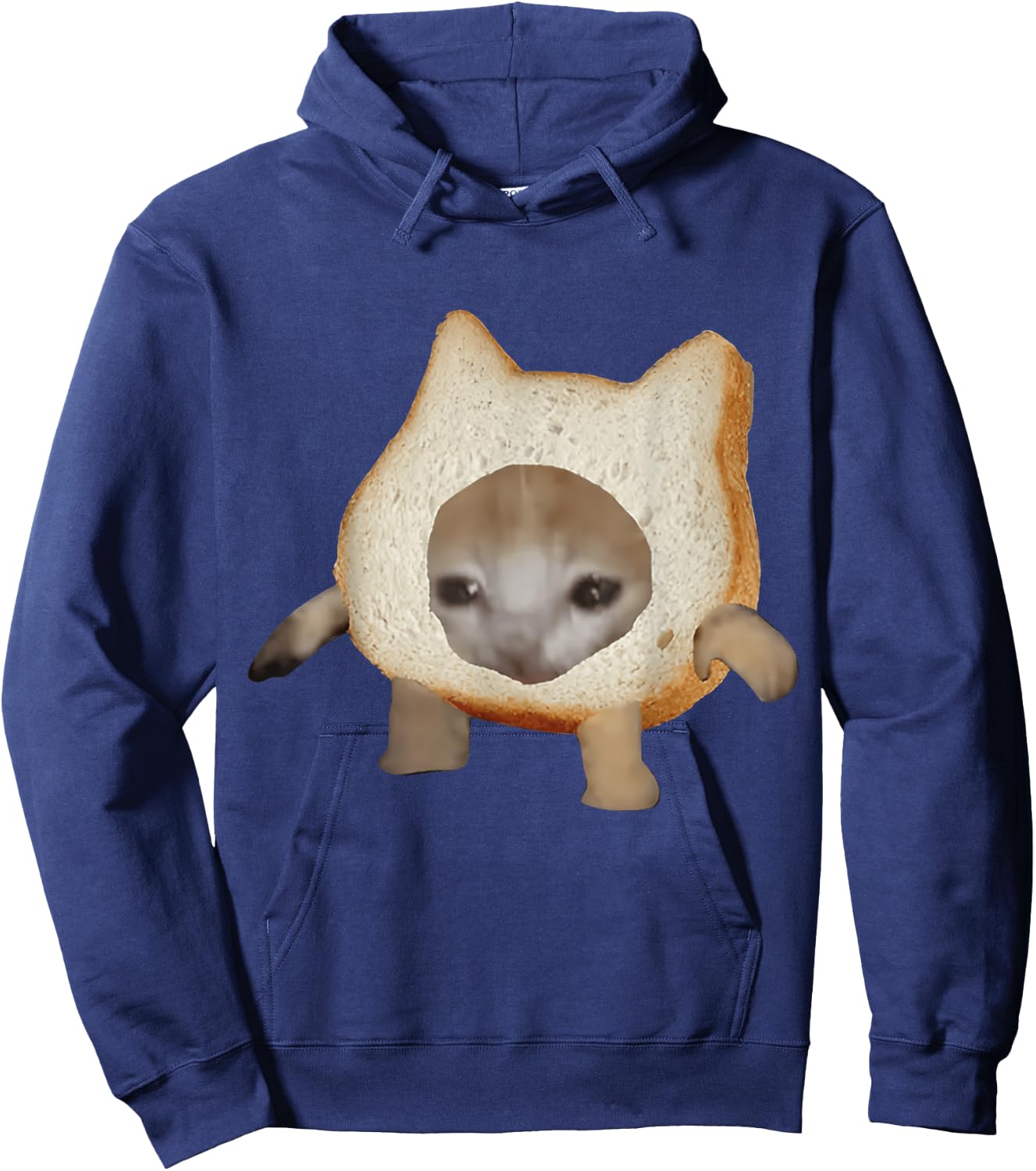 Bread Cat Meme Hoodie - Hoodie | Navy