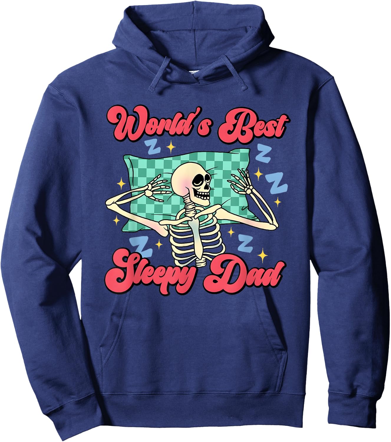 World's Best Sleepy Dad Hoodie - Hoodie | Navy