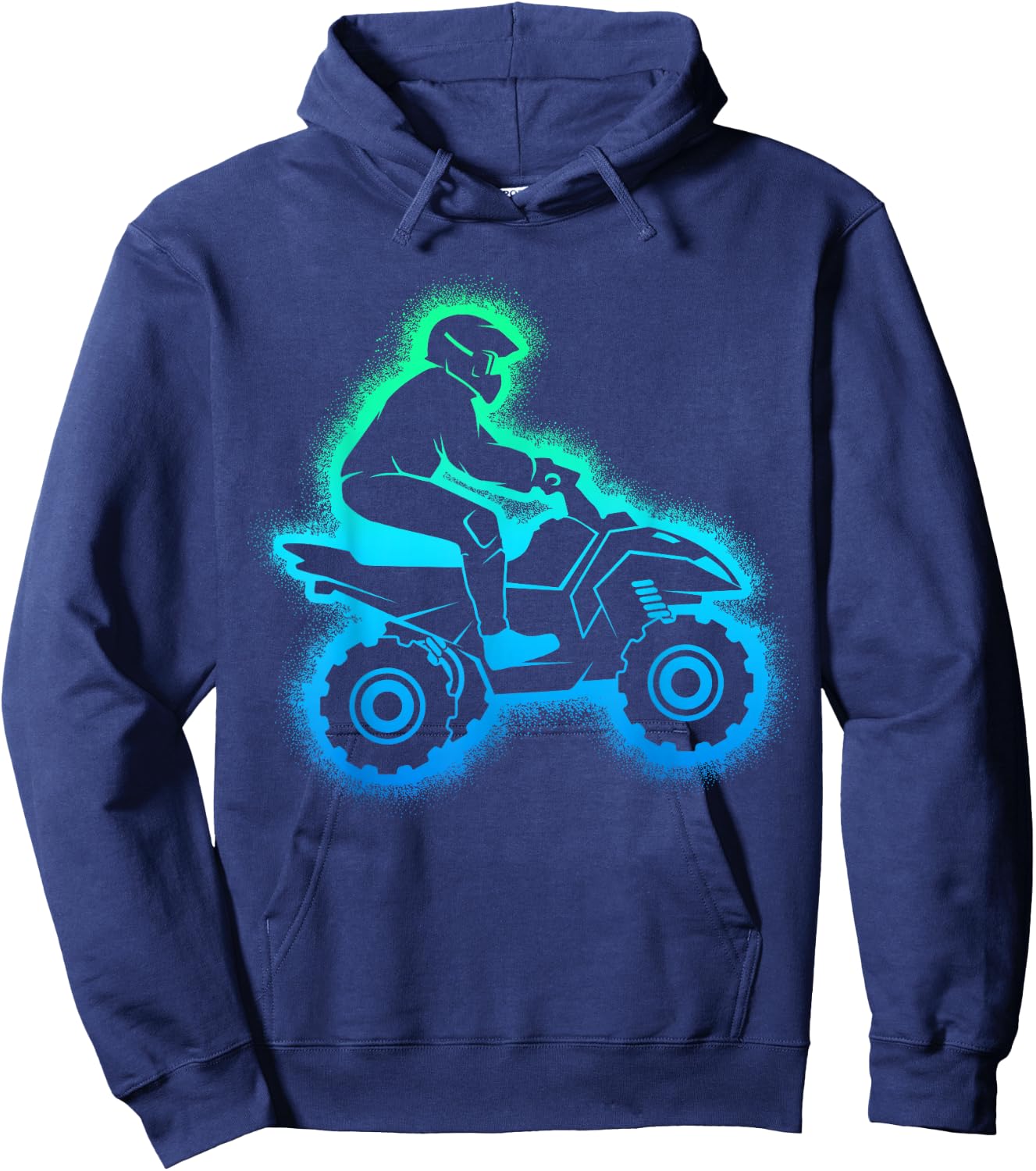 Quad Children's Men's Boys' , black Hoodie - Hoodie | Navy