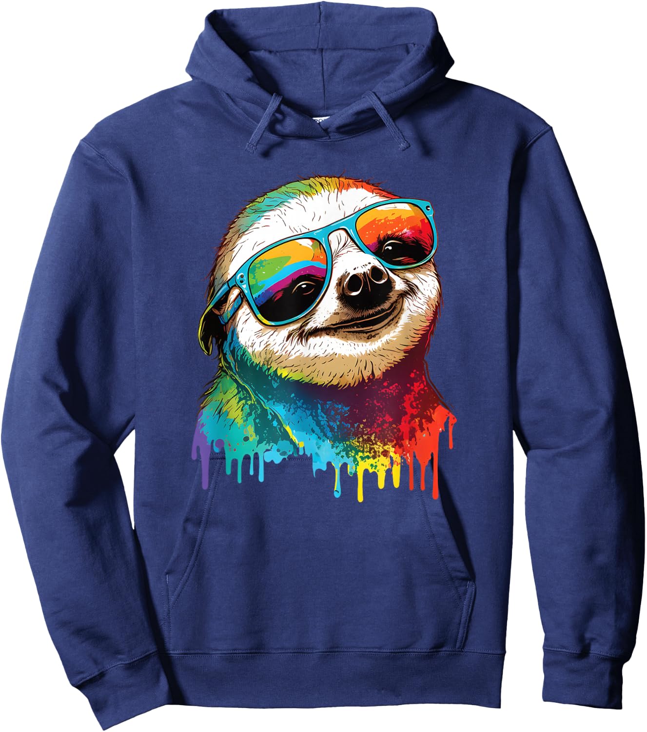 Sloth Colorful Sloth Outfit Sloth Lover Hoodie - Hoodie | Navy