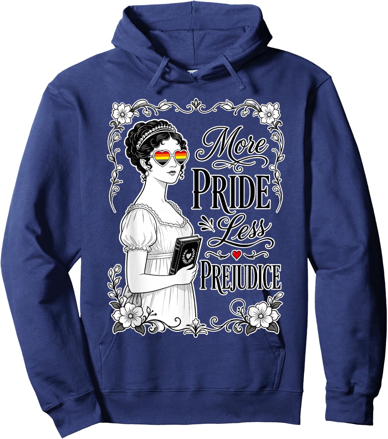 More Pride Less Prejudice Hoodie - Hoodie | Navy