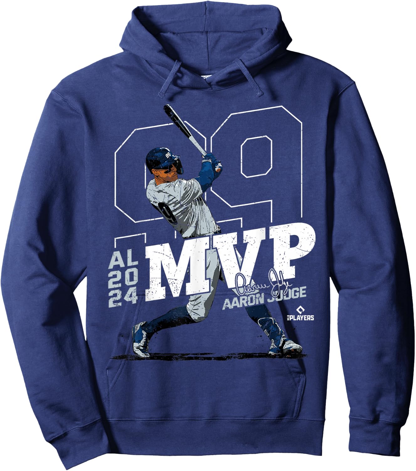 2024 AL MVP Aaron Judge New York Baseball MLBPA Hoodie - Hoodie | Navy