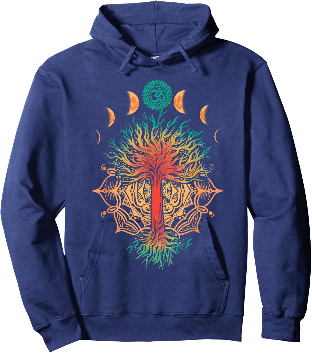 Goa Trance - Tree of Life - Goa Psytrance , blue Hoodie - Hoodie | Navy
