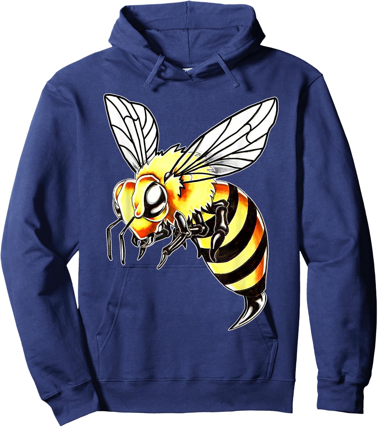 Bee Wasp, Hornet, Bumblebee , Black, S Hoodie - Hoodie | Navy