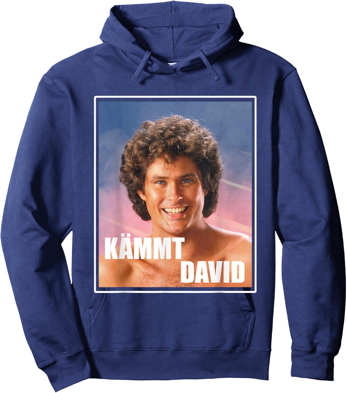 Kämmt David - Funny Satire Saying Serial Junkies Hairdresser , black Hoodie - Hoodie | Navy