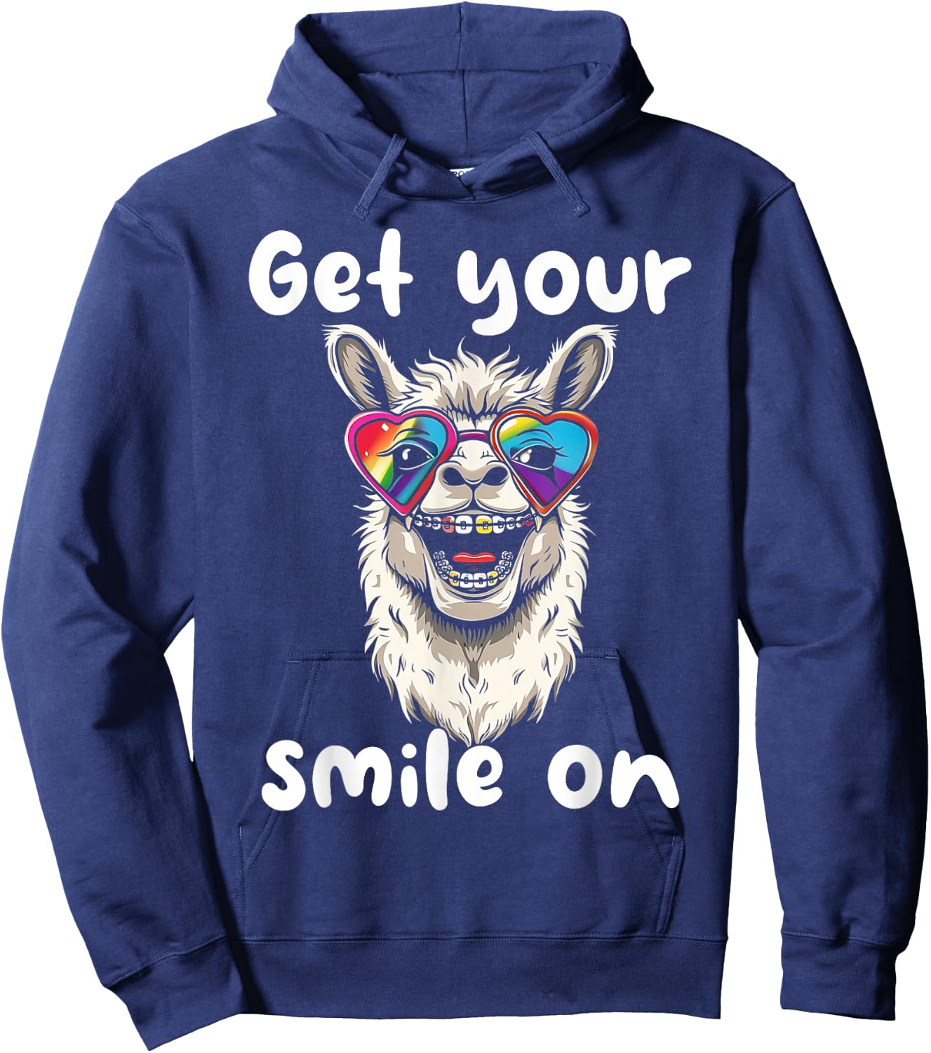 Orthodontist Animal Braces Boys Girls Kids Getting Braces Hoodie - Hoodie | Navy