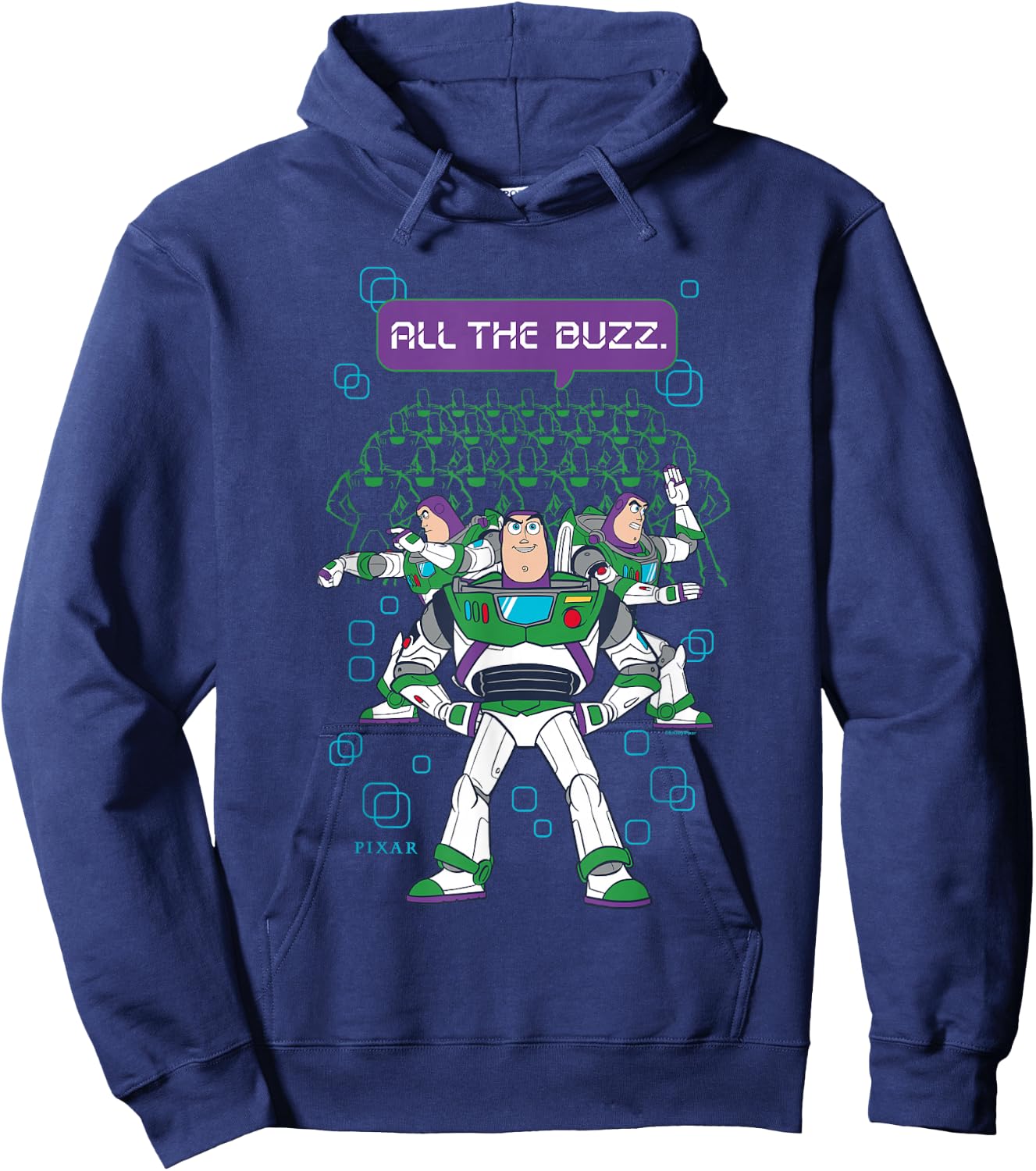 Disney Pixar Toy Story 5 All The Buzz Clone Rangers Hoodie - Hoodie | Navy