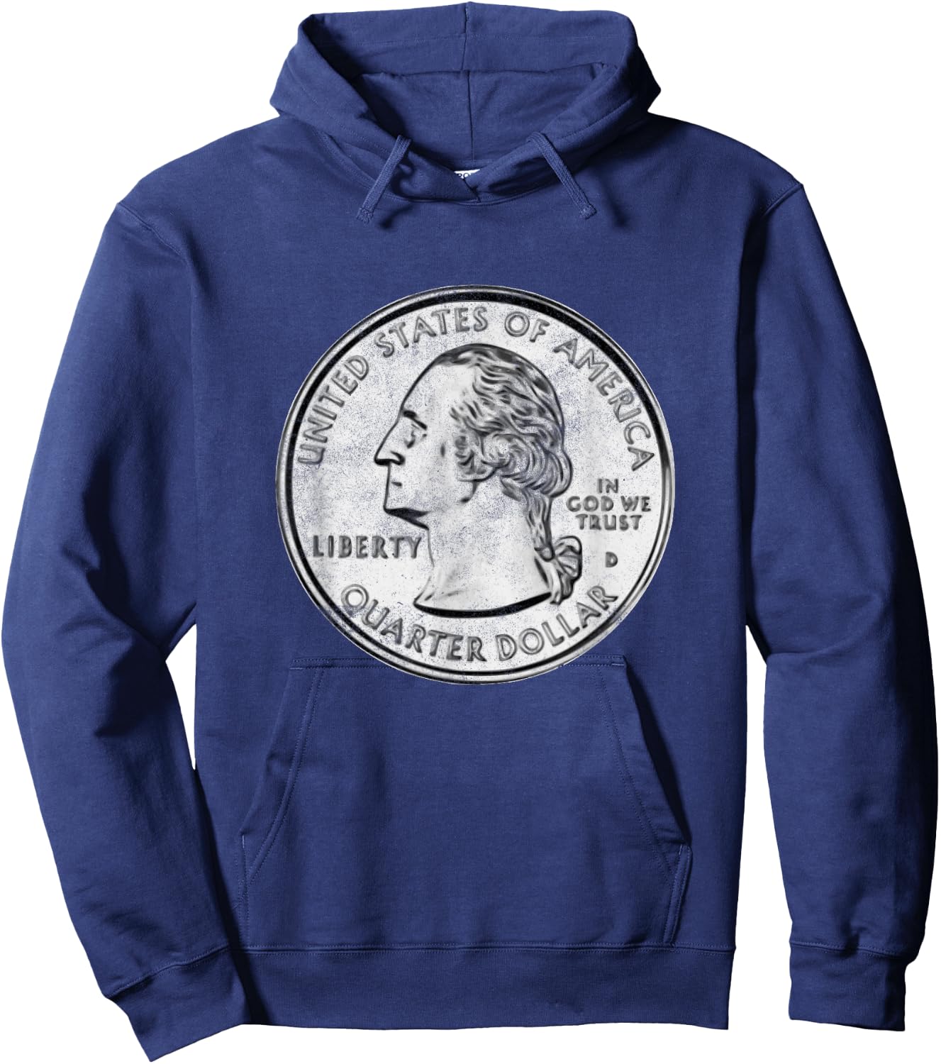 USA Quarter Dollar Design Coin Collectors Gifts Hoodie - Hoodie | Navy