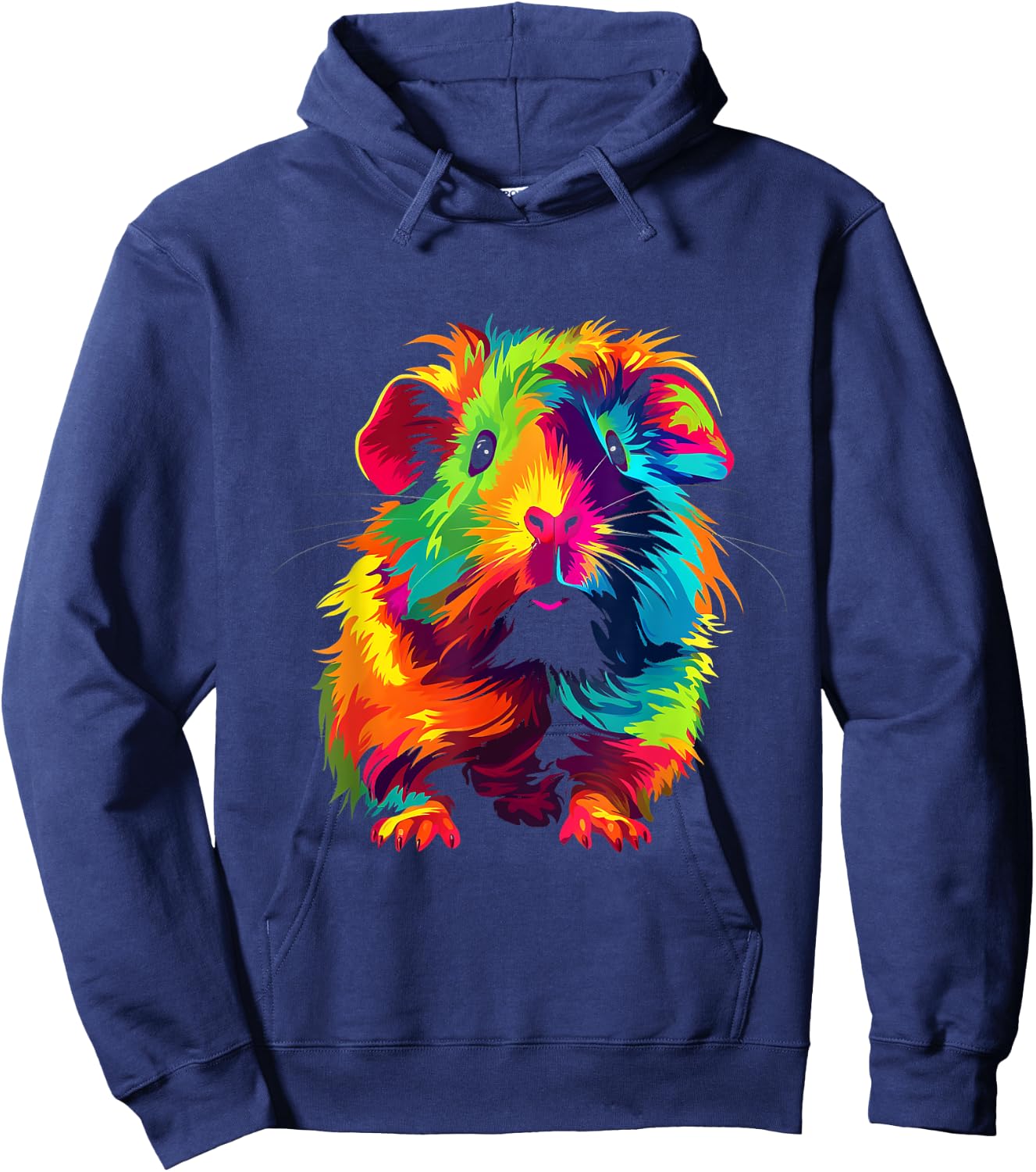 Meerschweinchen Bunt Design Meerschweinchenfan Hoodie - Hoodie | Navy