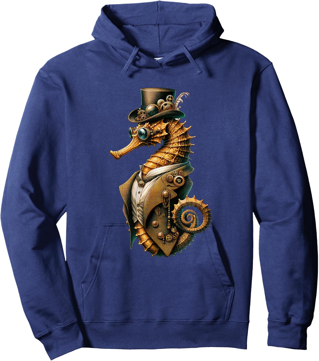 Steampunk Seahorse Women Men Kids Steampunk Seahorse Hoodie - Hoodie | Navy