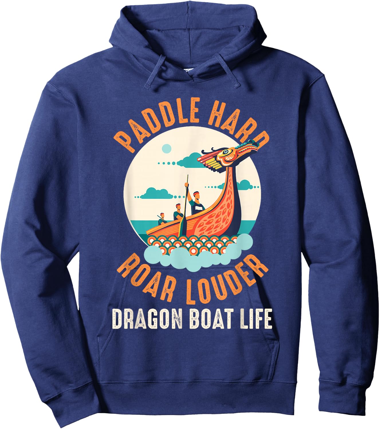 Paddle Dragon Boat Hoodie - Hoodie | Navy