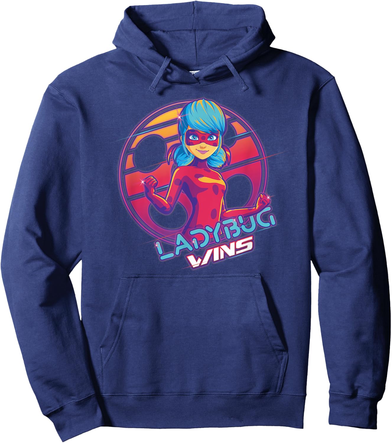 Miraculous Ladybug - Gamer Collection - Ladybug Wins Hoodie - Hoodie | Navy