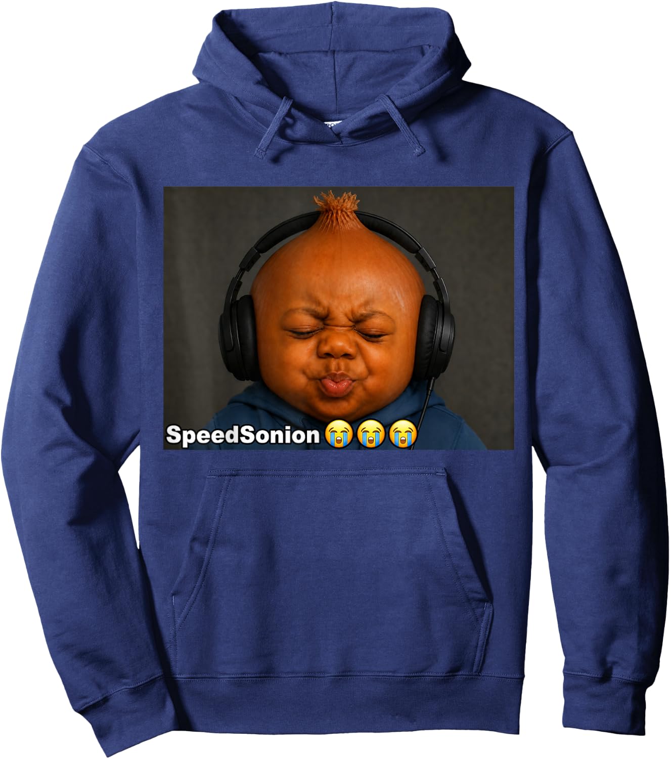 Funny Speed Sonion Ai Baby Speed Son Brainrot Meme Hoodie - Hoodie | Navy
