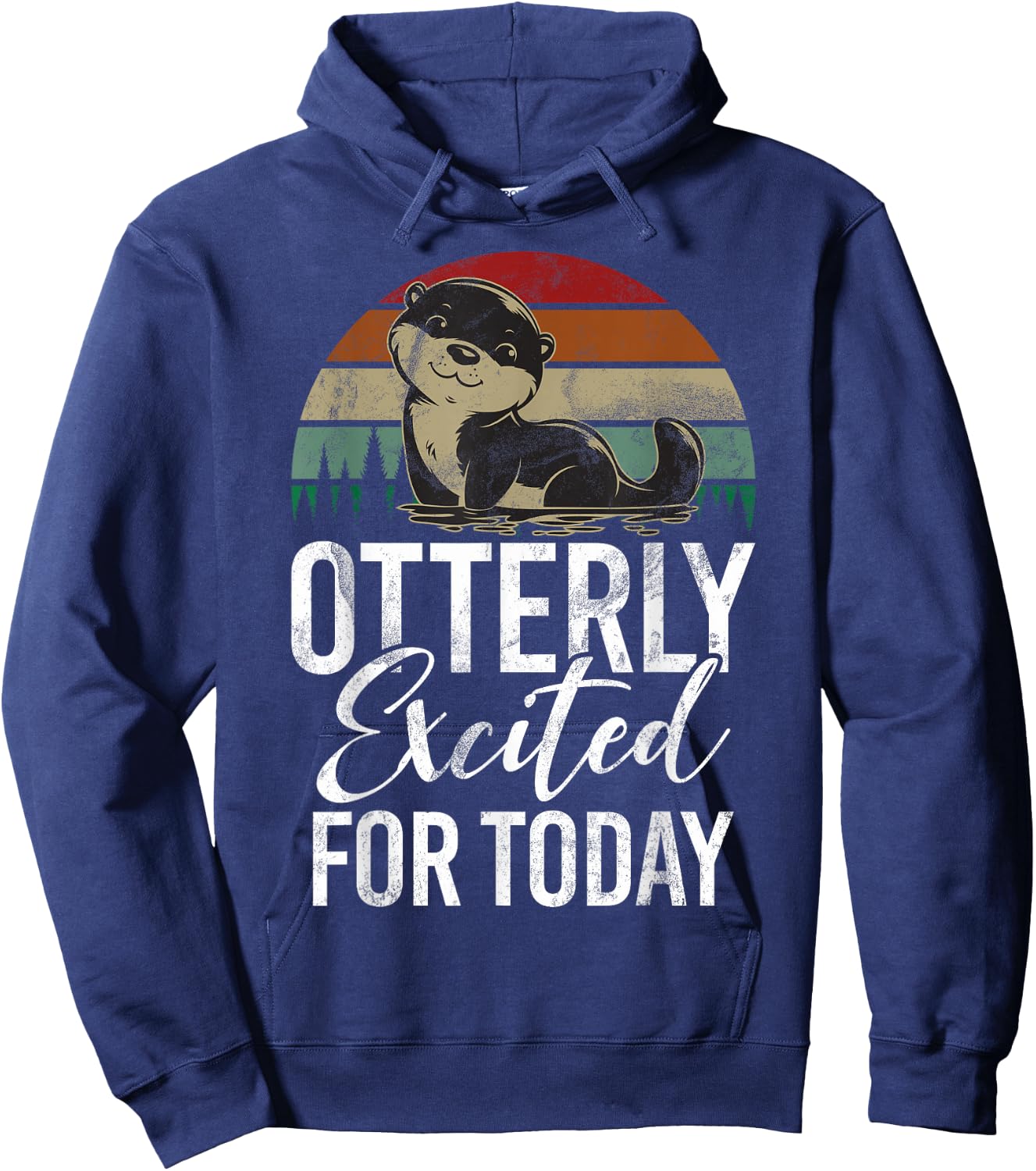 Otterly excited for Today Otter Hoodie - Hoodie | Navy