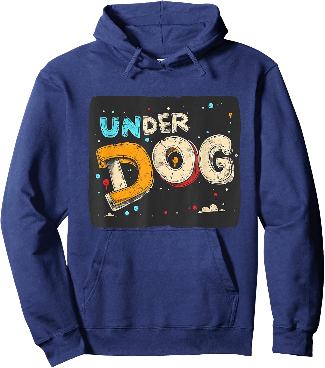 Stylish Underdog Emblem for Modern Costume Lovers Hoodie - Hoodie | Navy