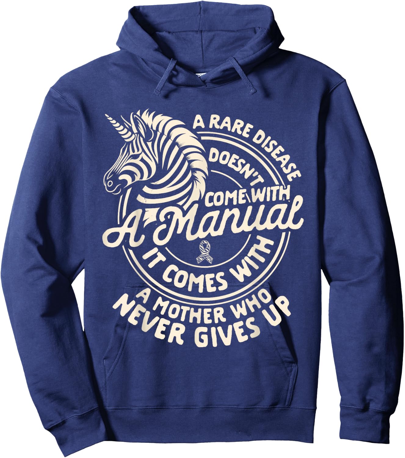 Rare Disease Doesn't Come With A Manual Rare Disease Mom Hoodie - Hoodie | Navy