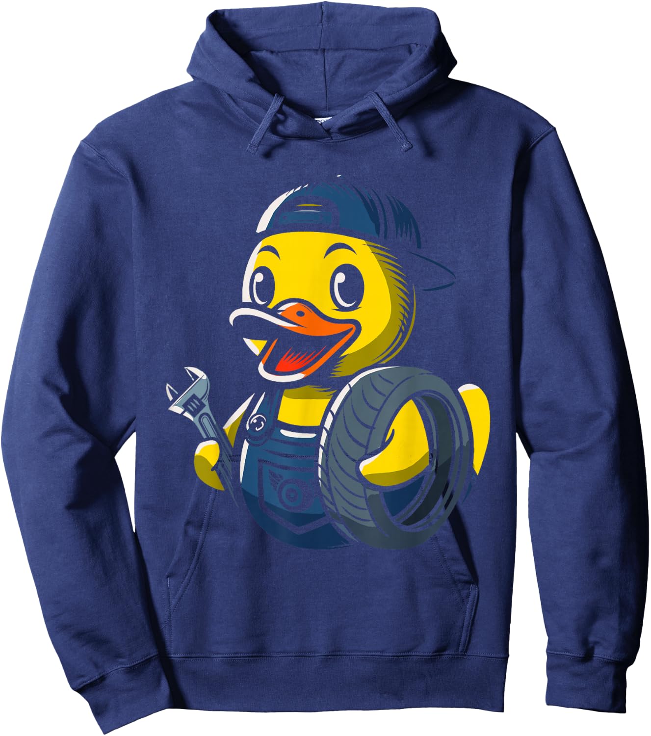 Auto Mechanic Rubber Duck Car Mechanics Duckling Hoodie - Hoodie | Navy