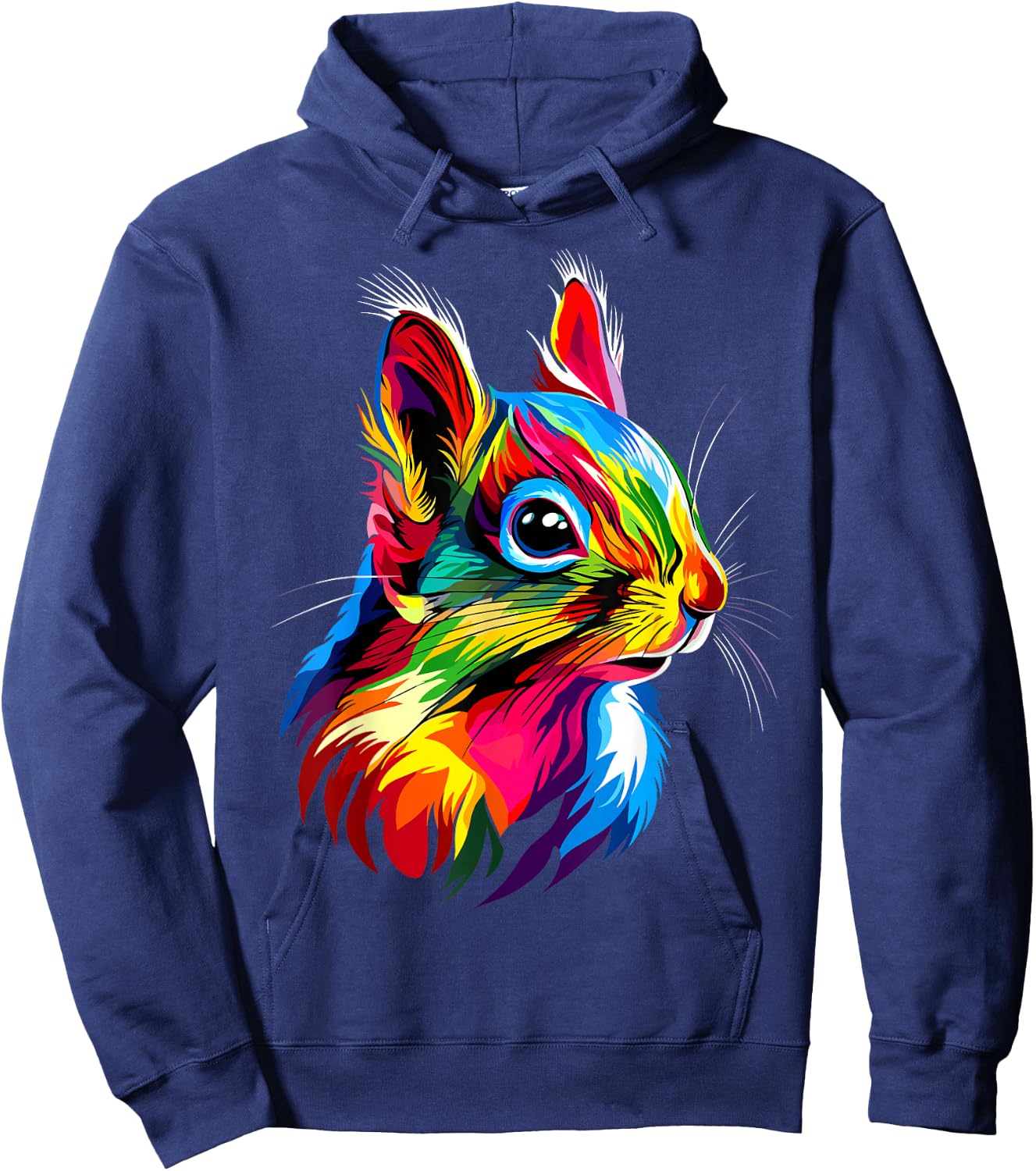 Squirrel Animals Soft Squirrels , Black, S Hoodie - Hoodie | Navy