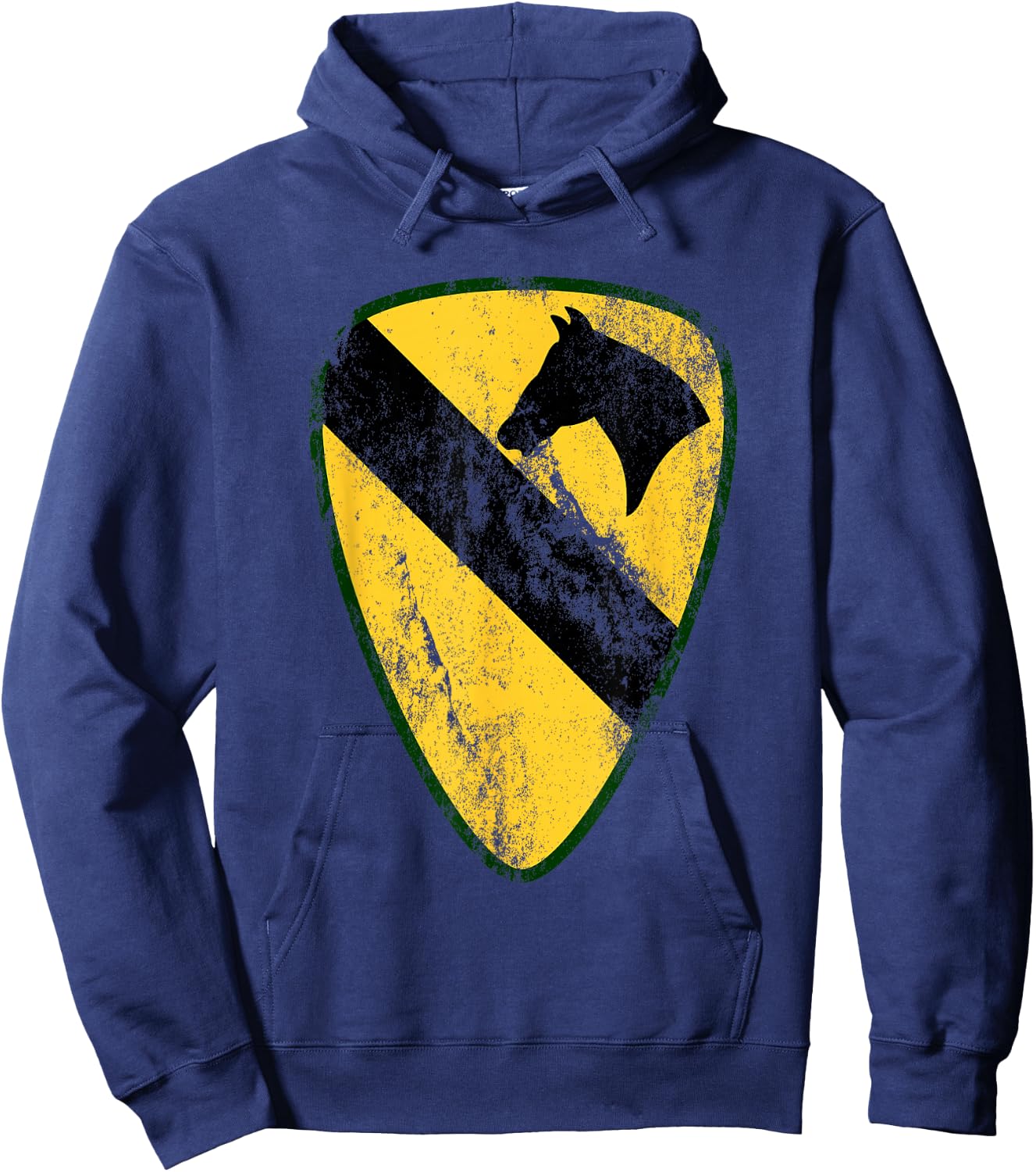 1st Cavalry Division Patch - Vintage 1st CAV Hoodie - Hoodie | Navy