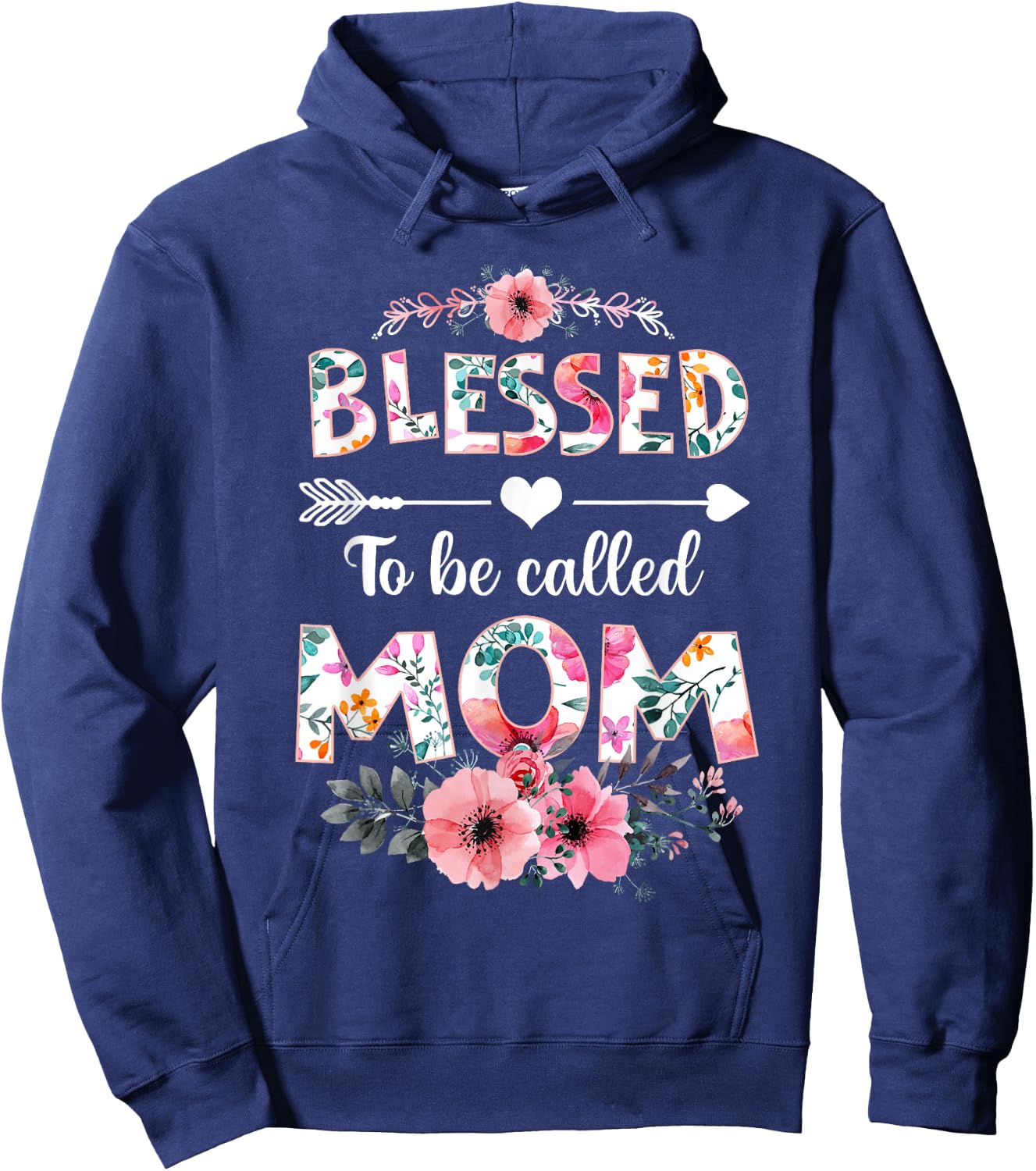 Blessed to be called Mom Shirt Funny Mom Mother's Day Hoodie - Hoodie | Navy