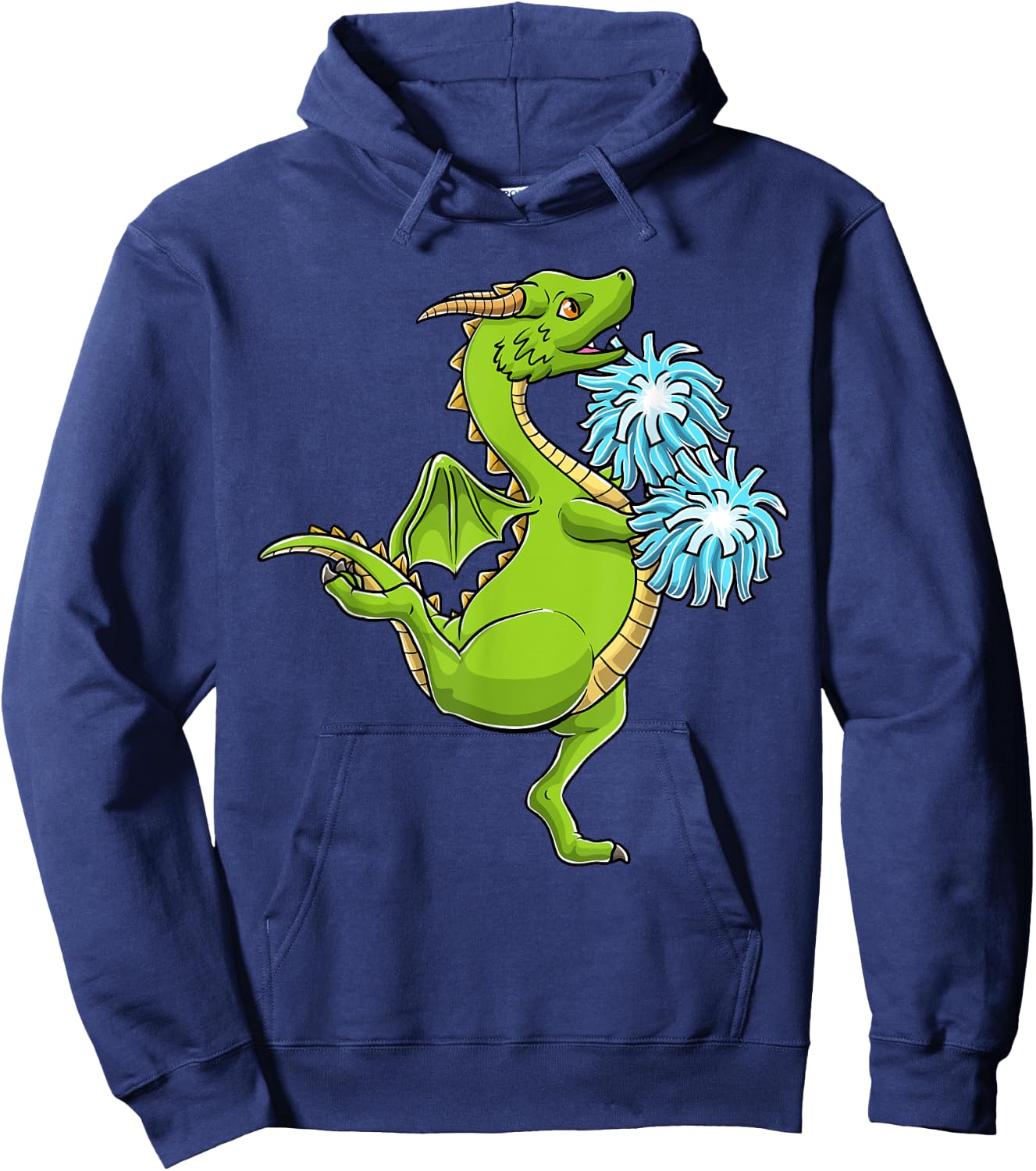 Cheerleading Dragon Cheer Cheerleader Boys Girls Kids Hoodie - Hoodie | Navy