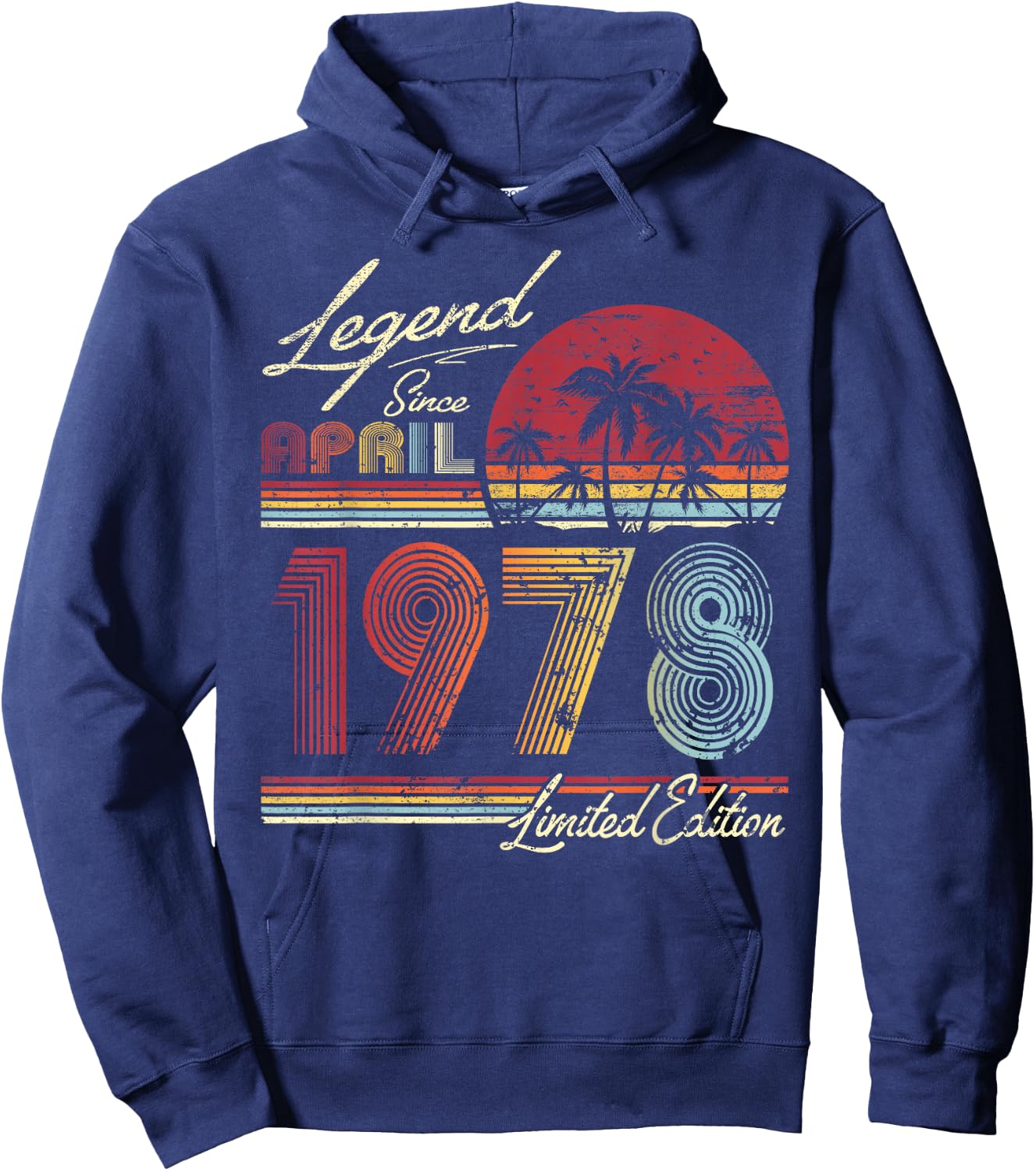 46th. Geburtstag Geschenk Legende seit April 1978 Hoodie - Hoodie | Navy