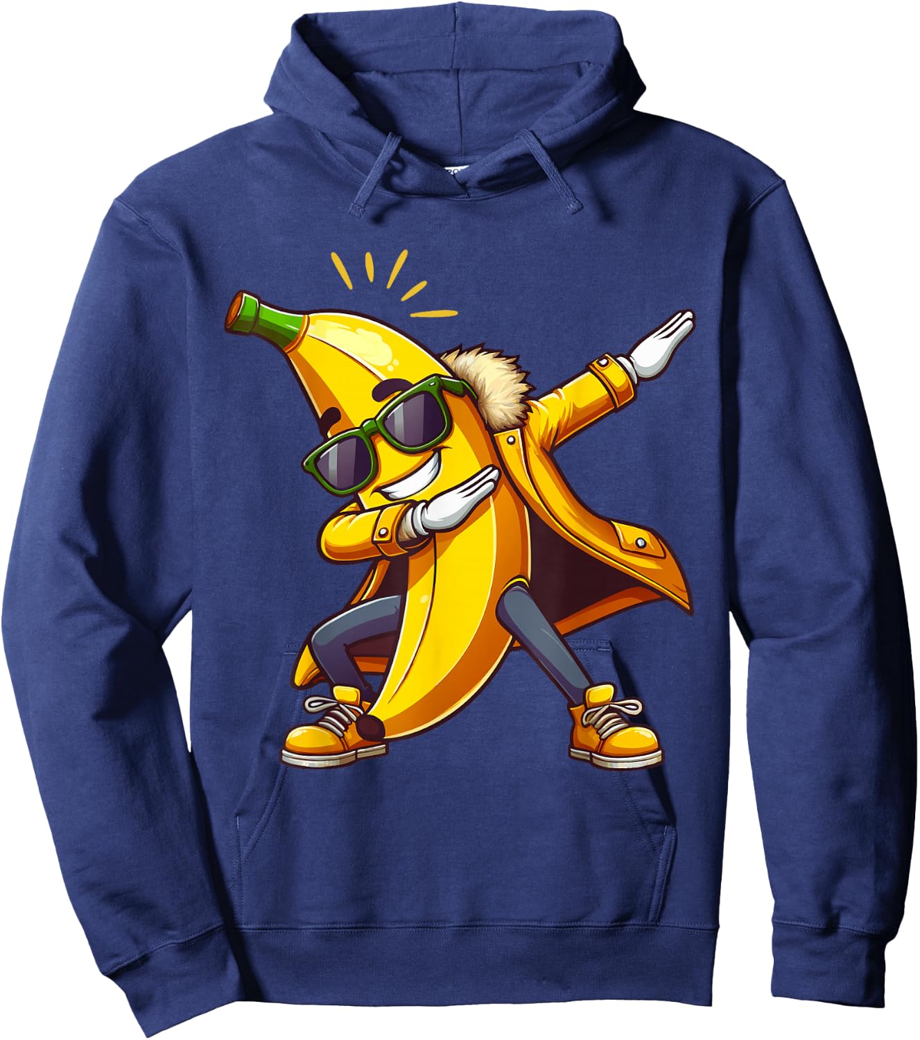 Cool Dab Banana Funny dabbing Yellow Banana Dancing Fruit Hoodie - Hoodie | Navy
