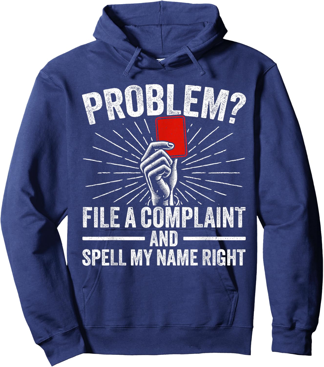 Soccer Ref Funny Soccer Referee Hoodie - Hoodie | Navy