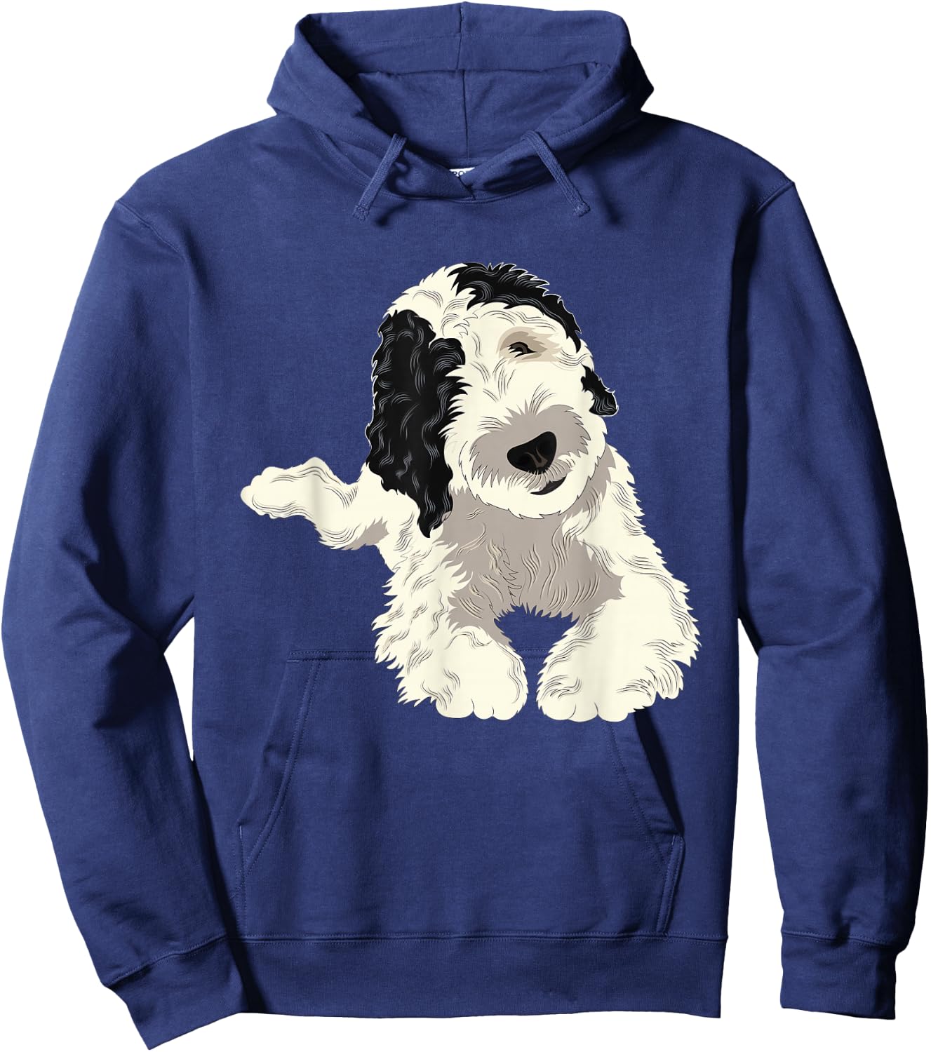 Doodle Dog Sheepadoodle Hoodie - Hoodie | Navy