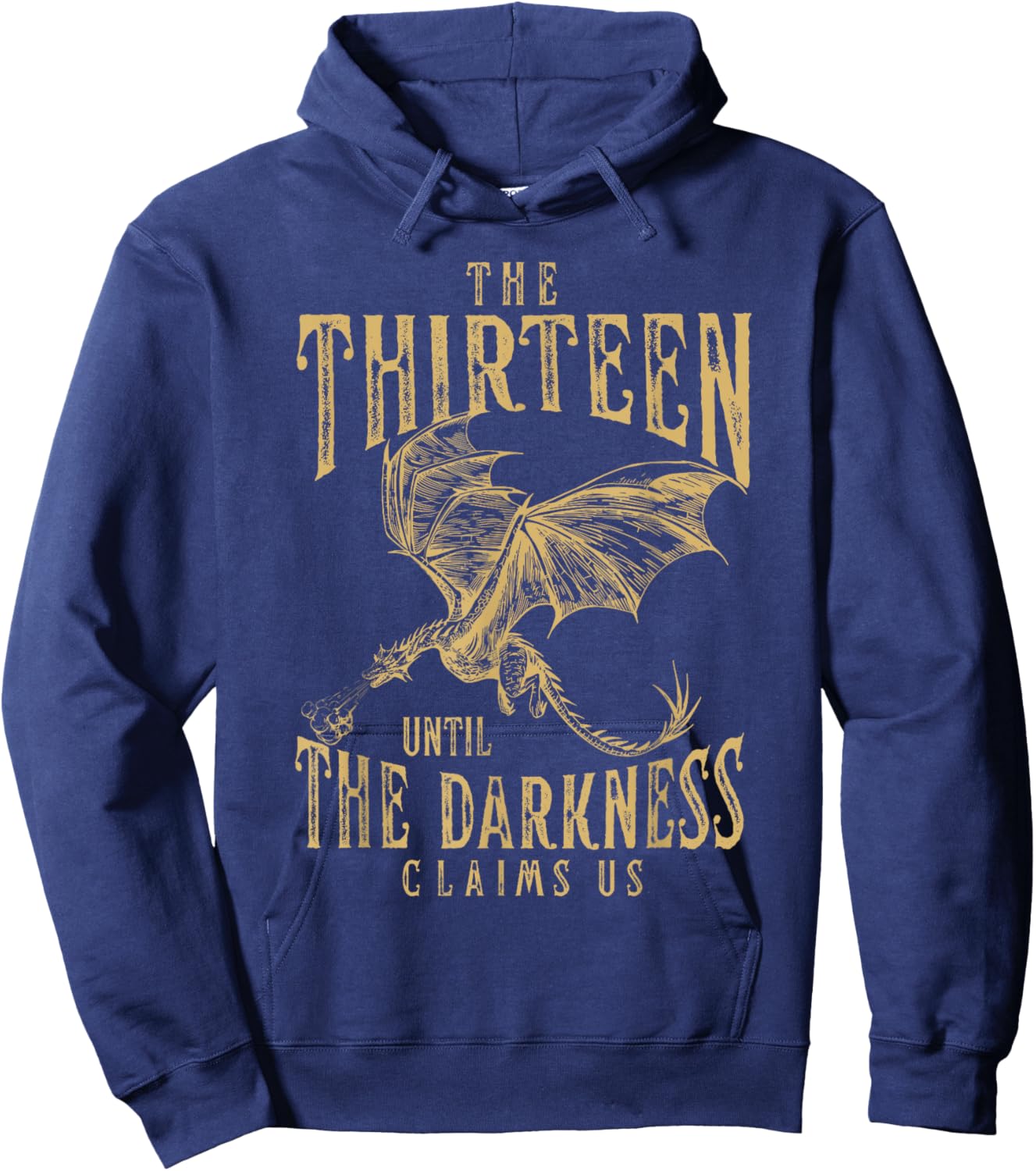Retro Vintage The Thirteen Until the Darkness Claims Us Book Hoodie - Hoodie | Navy