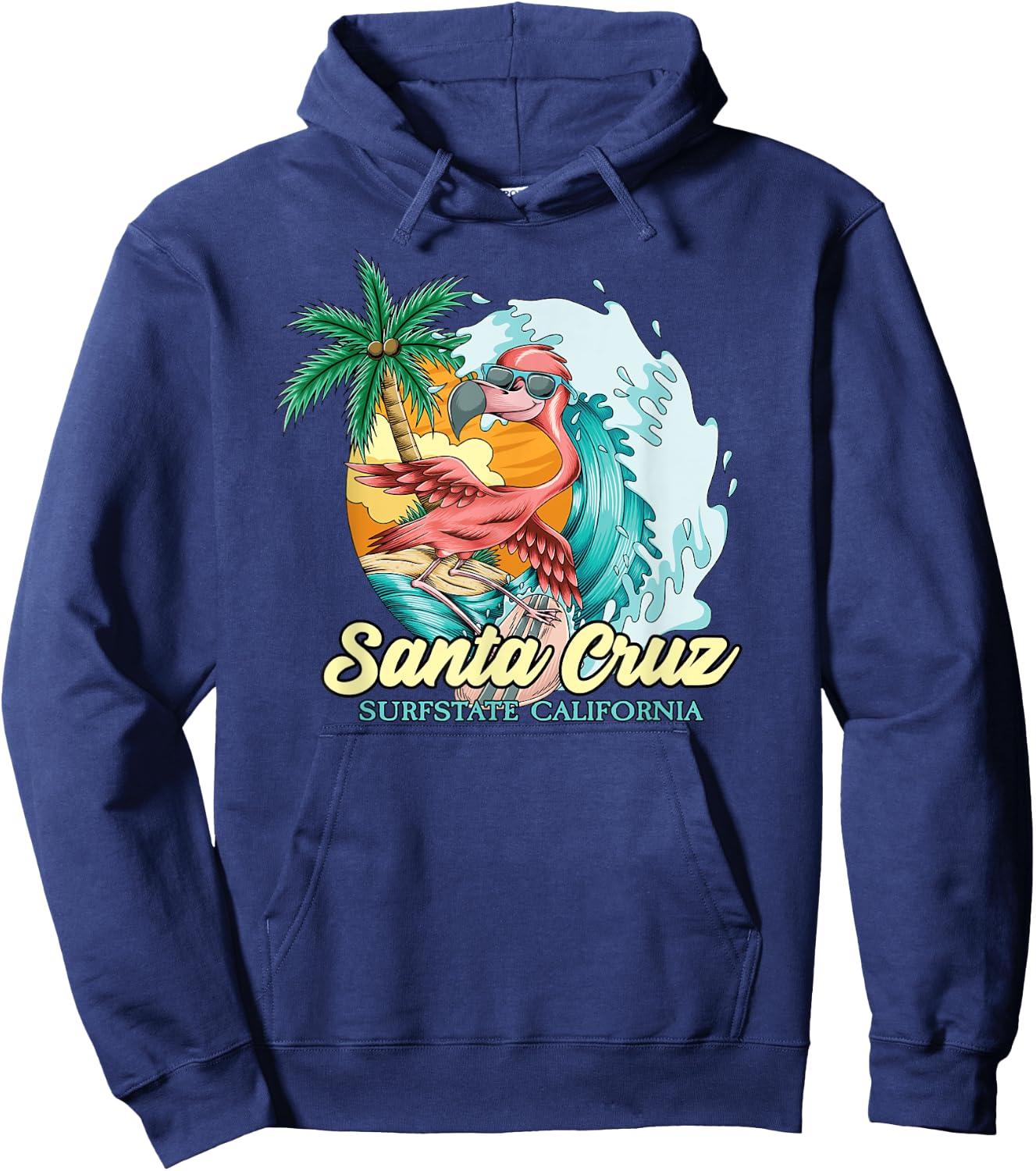 Santa Cruz CA Kalifornien Surfer I Santa Cruz Kalifornien Hoodie - Hoodie | Navy