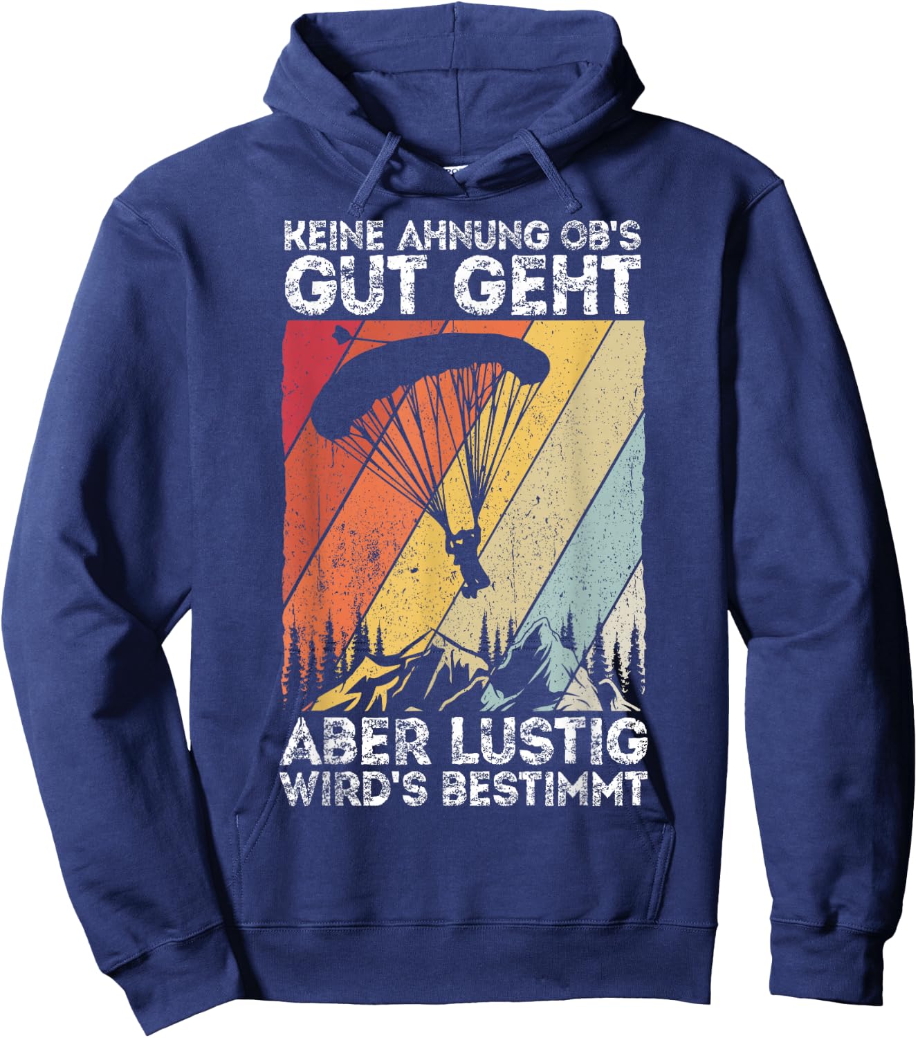 Paragliding Gleitschirmflieger Fallschirmspringer Fallschirm Hoodie - Hoodie | Navy