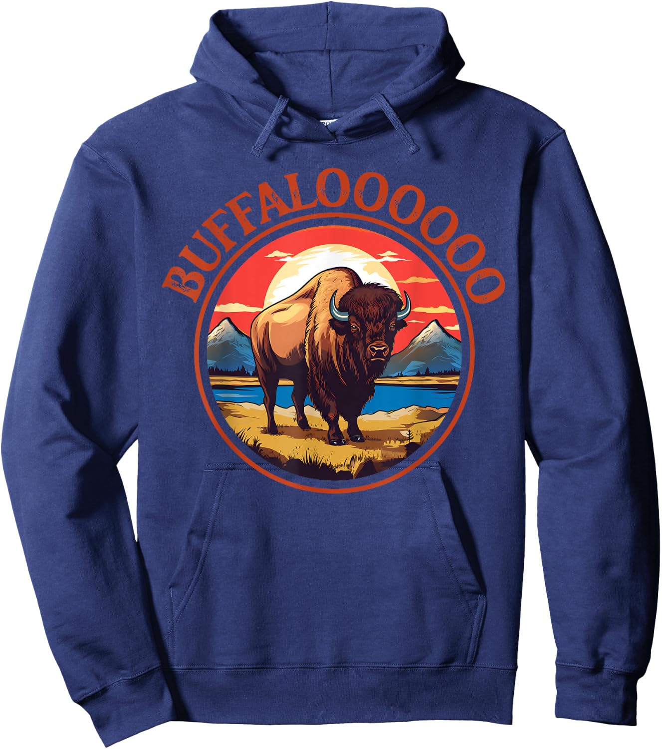 Lucky Buffalo Casino Slot Machine BUFFALOOOOO Bison Gambling Hoodie - Hoodie | Navy