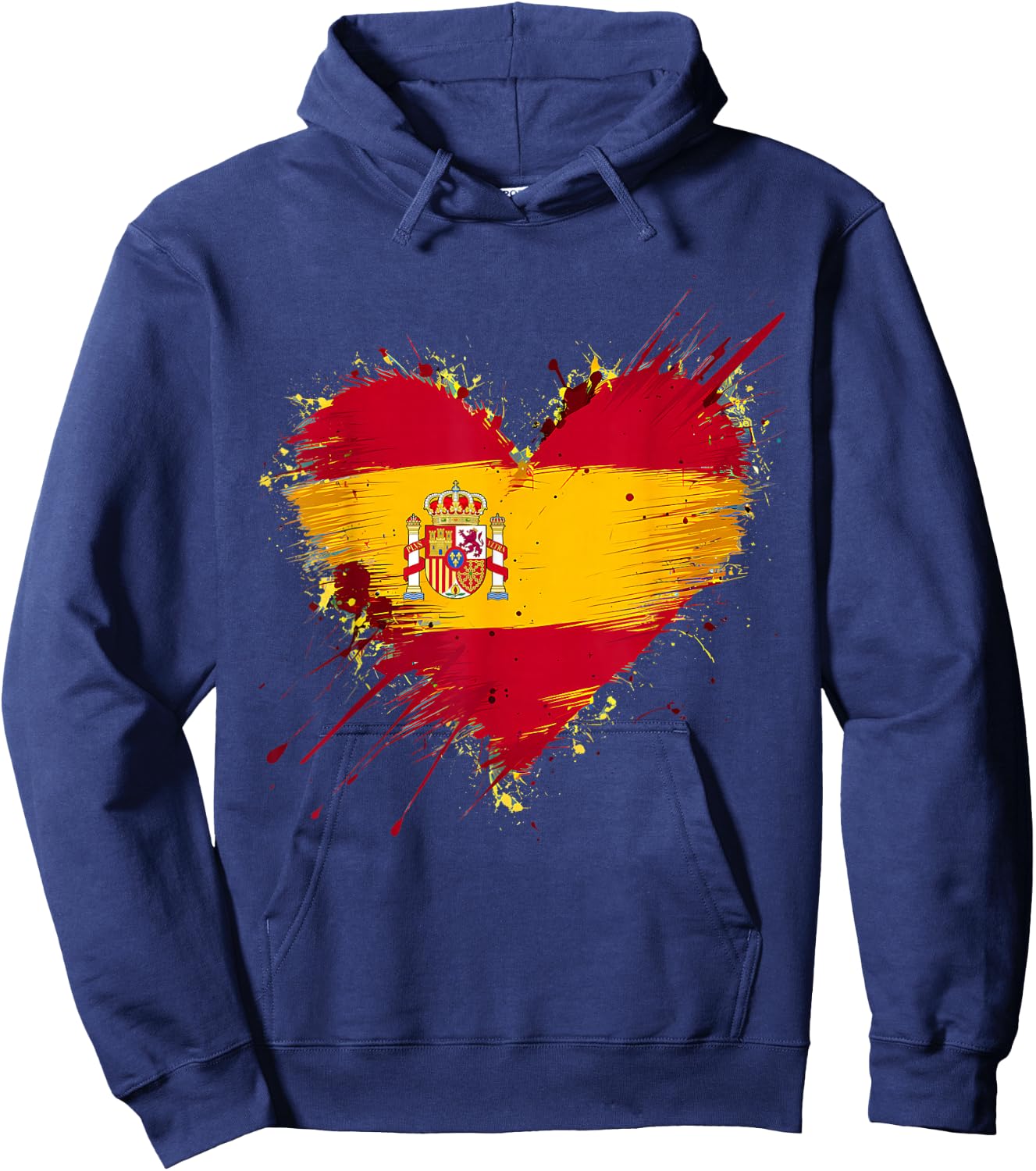 Spain Shirt 2024 Madrid Barcelona Europe Espanol Trip , Black, S Hoodie - Hoodie | Navy