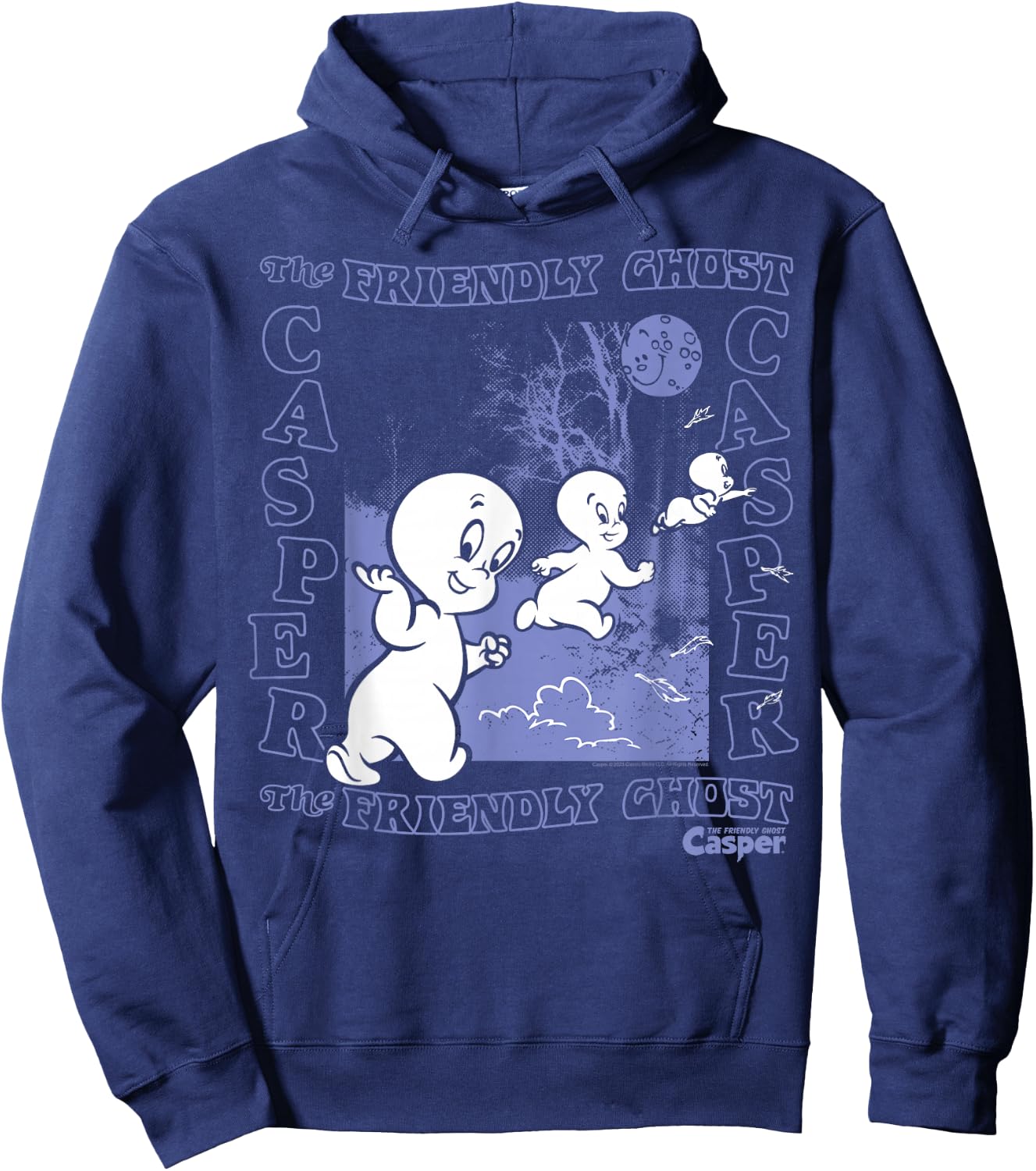 Casper The Friendly Ghost Nighttime Hoodie - Hoodie | Navy