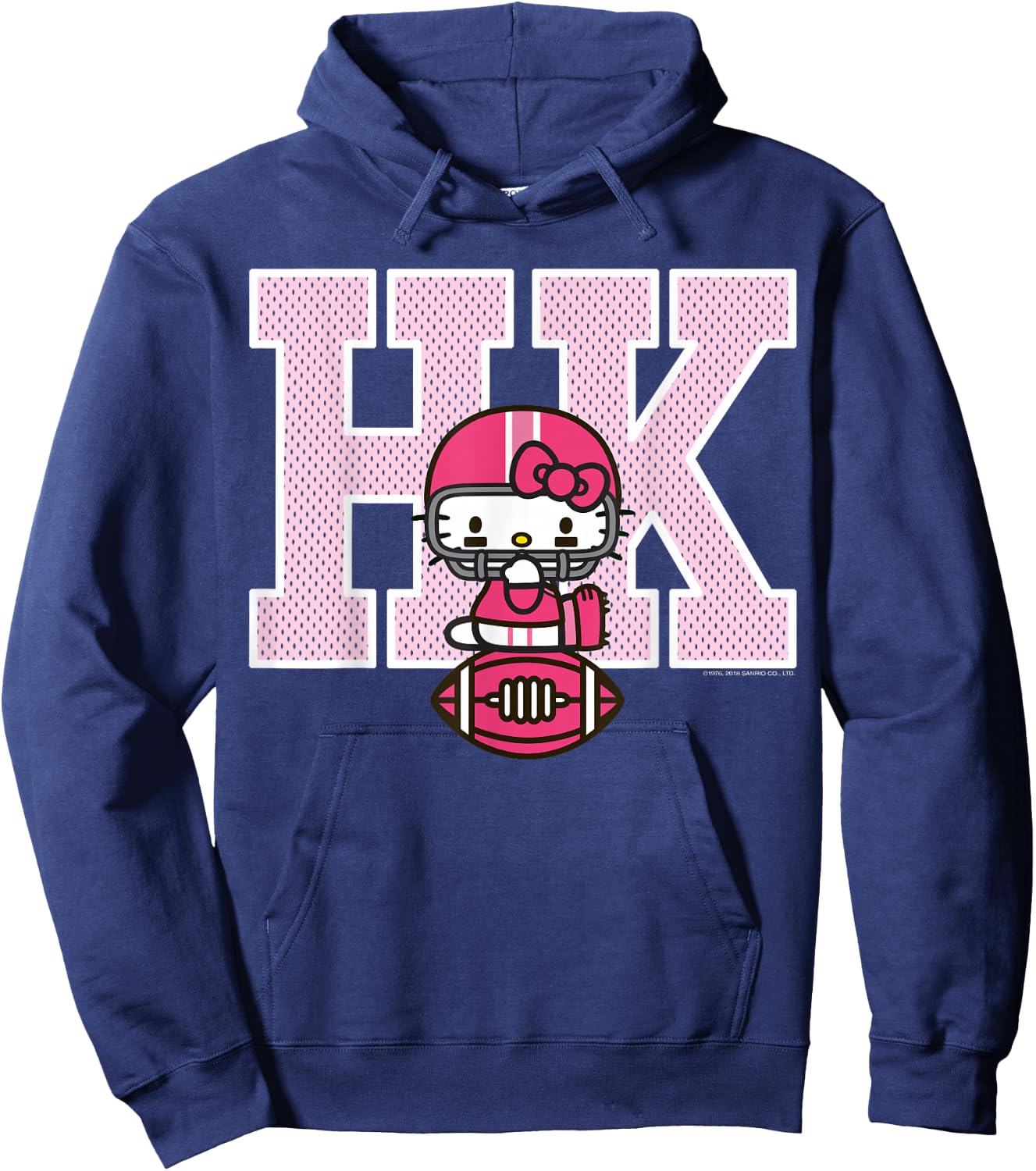 Hello Kitty Football Spirit Shirt Hoodie - Hoodie | Navy