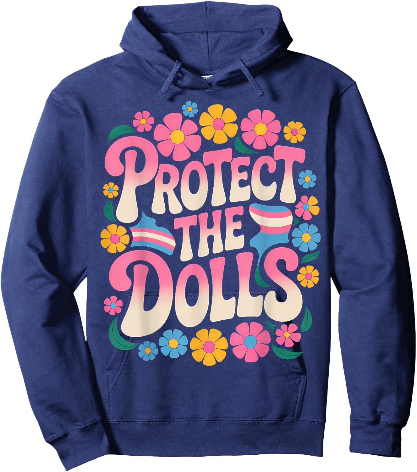 Protect The Dolls Trans Women Transgender , Black, S Hoodie - Hoodie | Navy