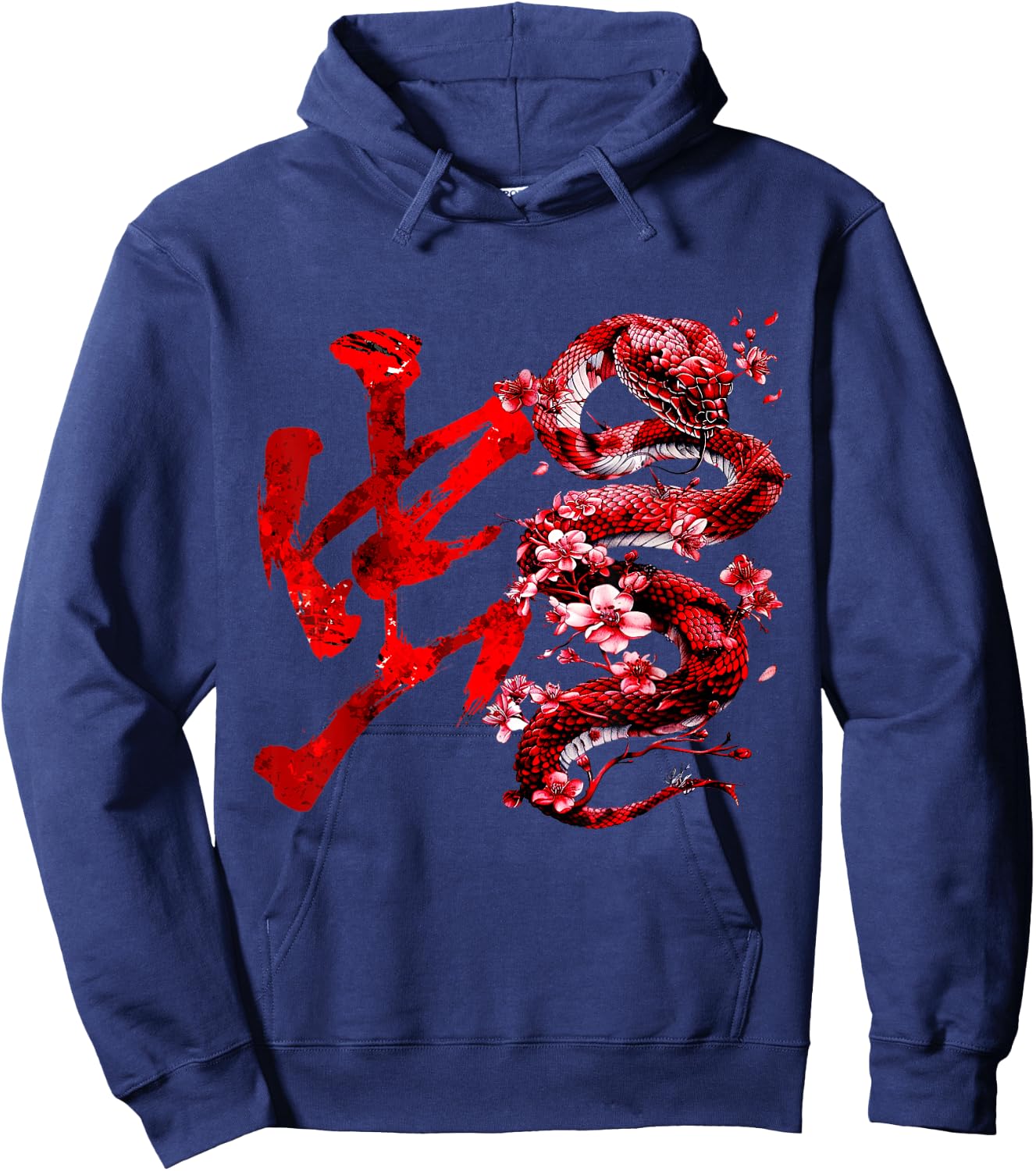 Chinese New Year - Year Of The Snake 2025 -Adults Snake Hoodie - Hoodie | Navy