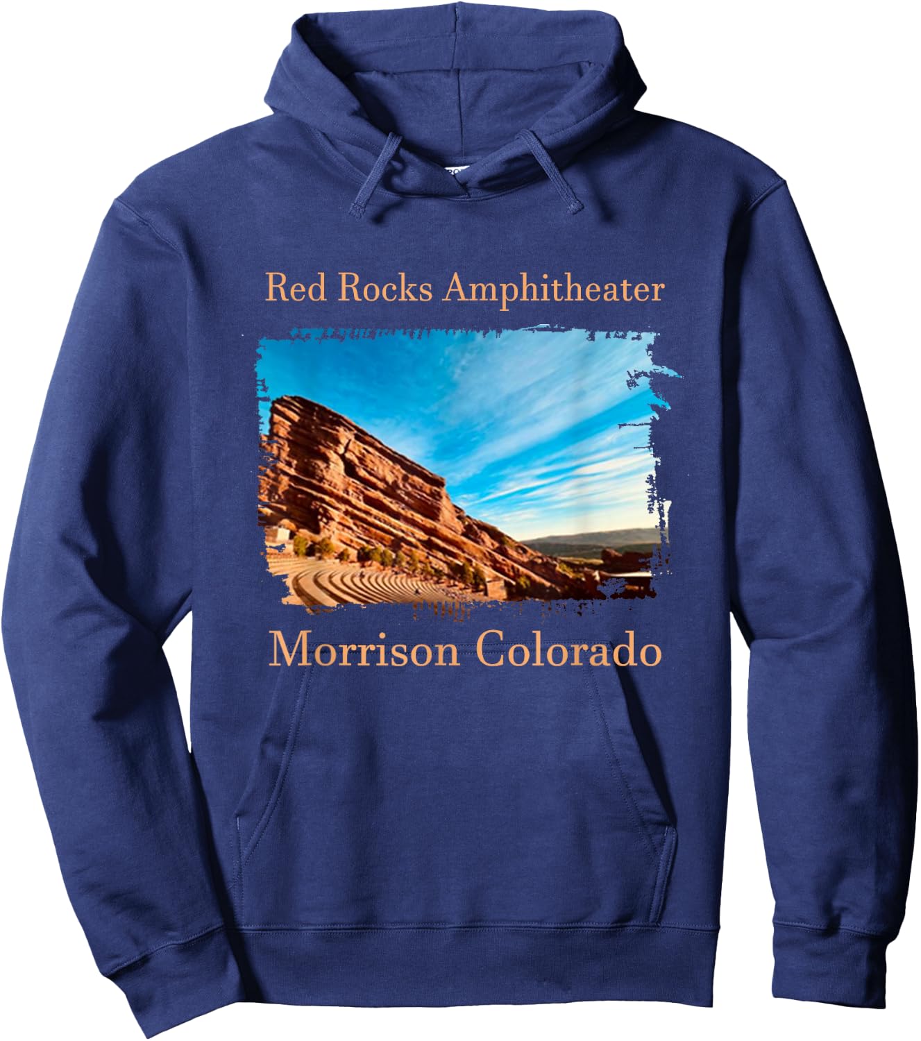 Red Rocks Amphitheatre - Morrison Colorado , Black, S Hoodie - Hoodie | Navy