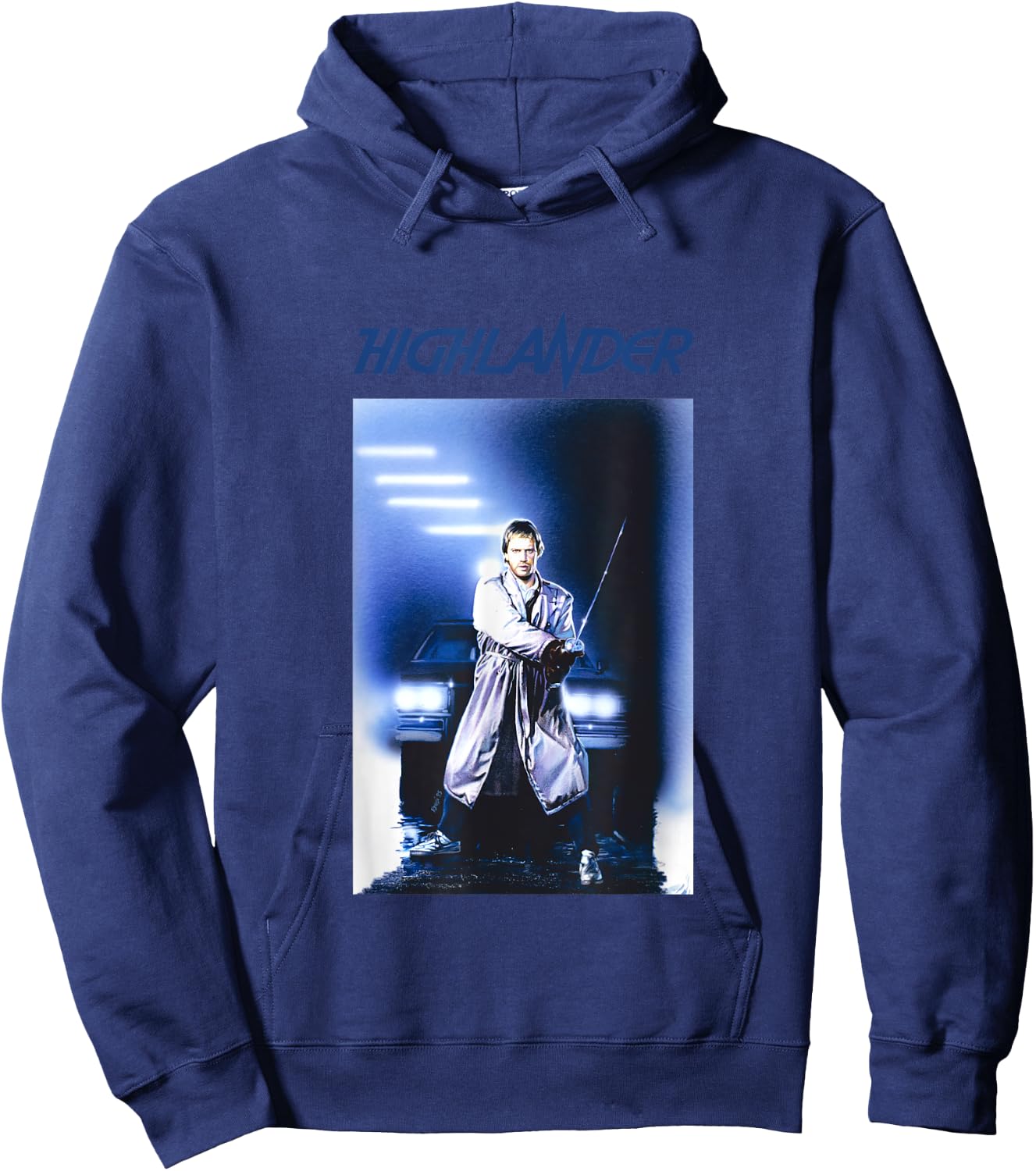 Highlander 1986 Dragon Head Katana Hoodie - Hoodie | Navy