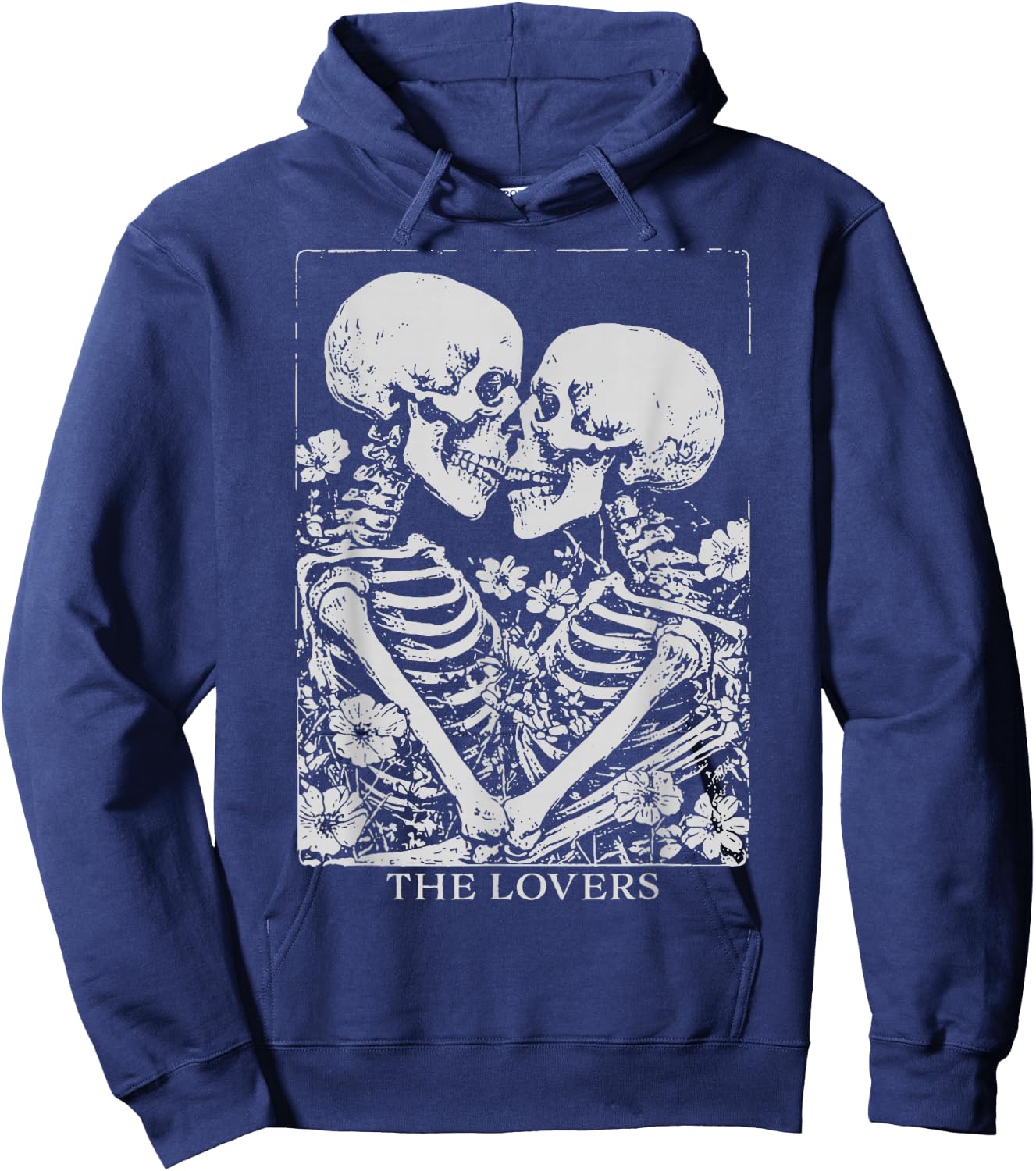 The Lovers Tarot Gothic Occult Pastel Goth Creepy Cute Hoodie - Hoodie | Navy