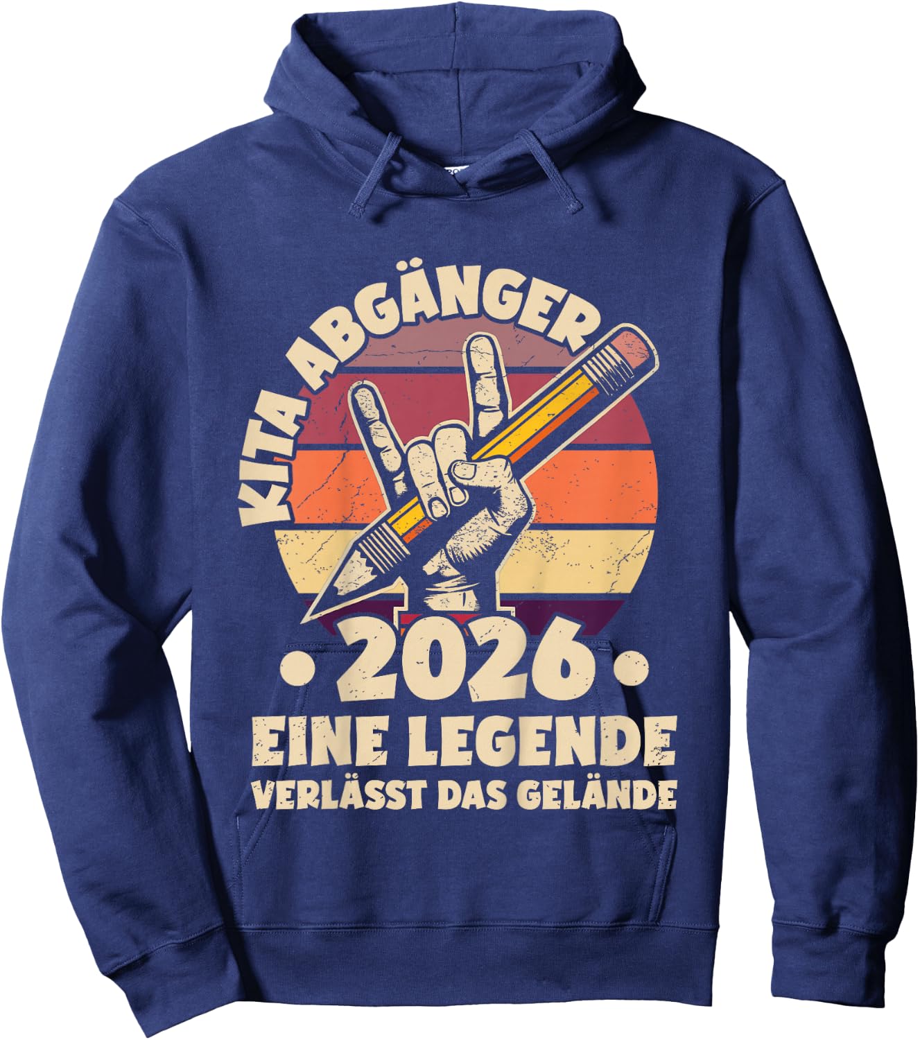 Kinder KITA Abgänger 2026 | Eine Legende verlässt das Gelände Hoodie - Hoodie | Navy