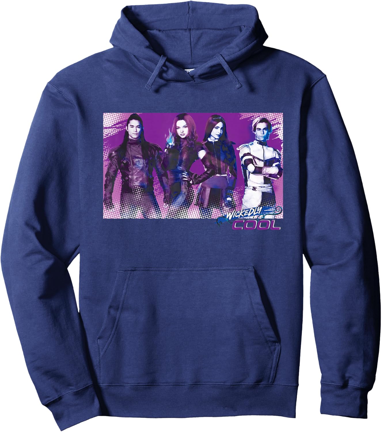 Descendants 3 Carlos Mal Jay Evie Wickedly Cool Hoodie - Hoodie | Navy
