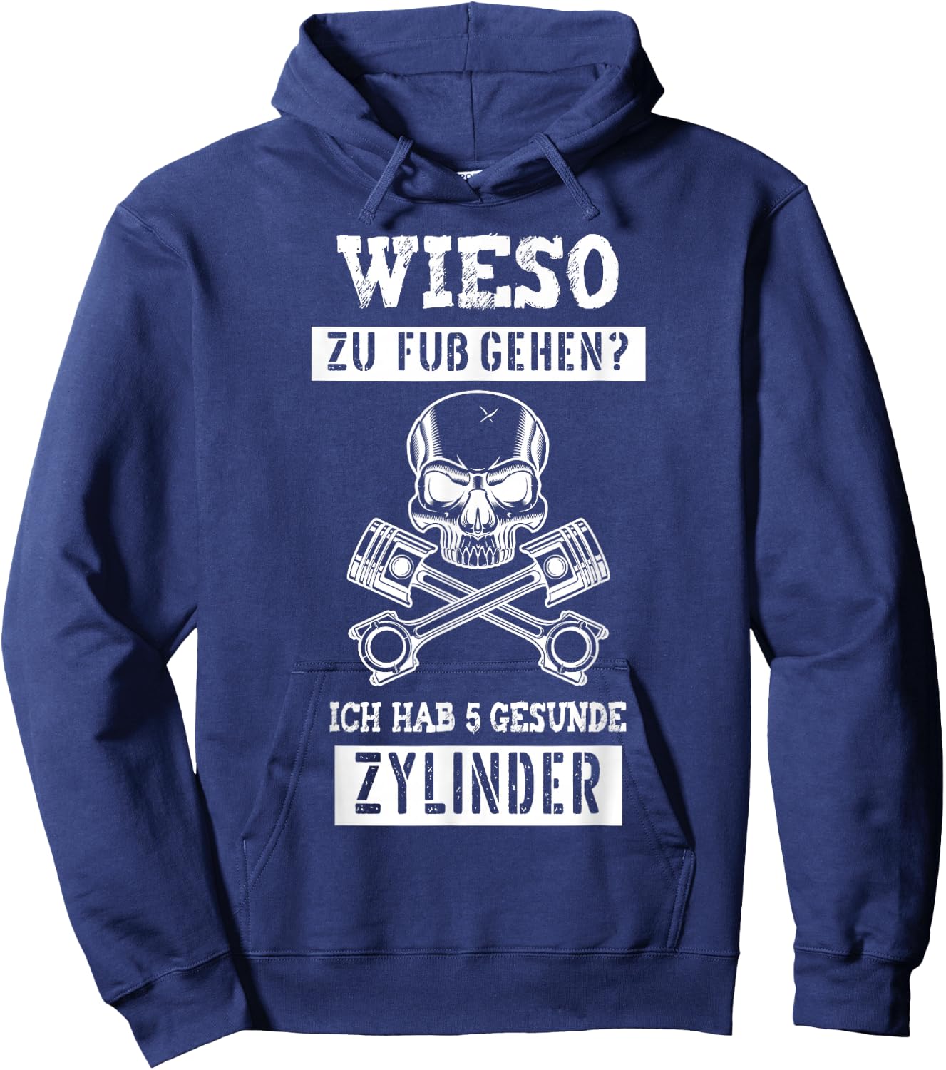 5 Zylinder Auto Kolben Für Tuner Tuning Fans Hoodie - Hoodie | Navy