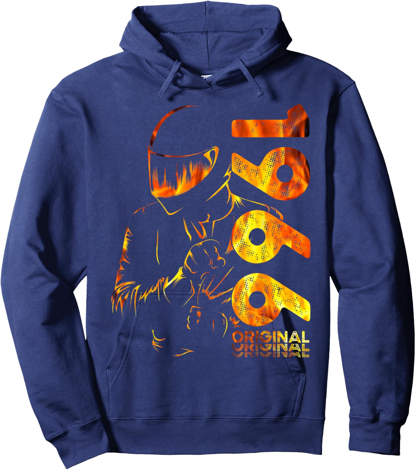 60. Geburtstag Mann Motorrad Motorradfahrer Biker 1966 Hoodie - Hoodie | Navy