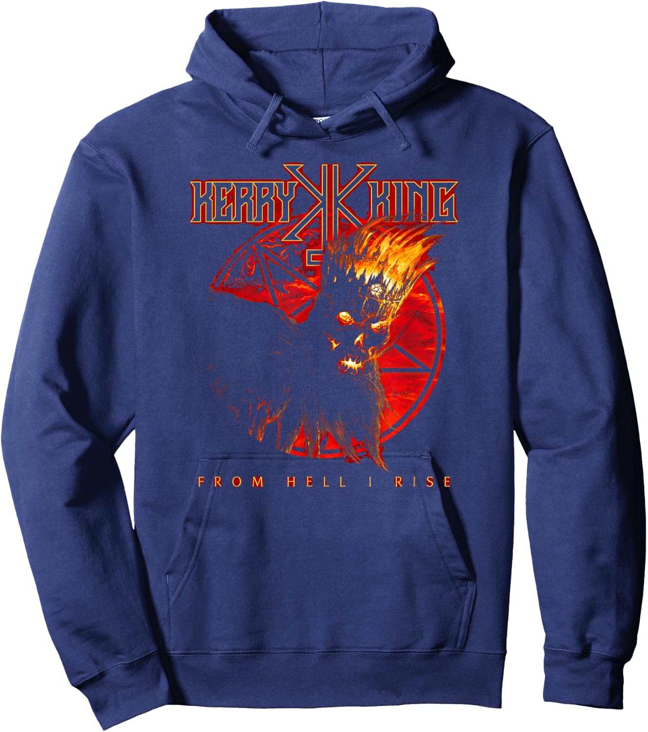 Kerry King Hell King Circle Hoodie - Hoodie | Navy