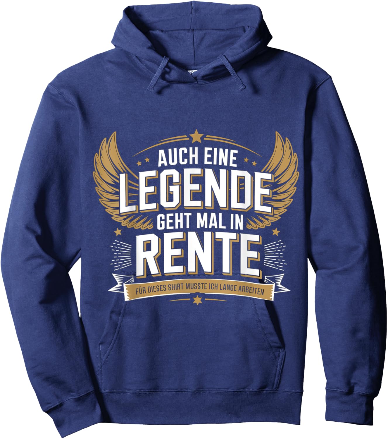 Auch Eine Legende Geht Mal In Rente Hoodie - Hoodie | Navy