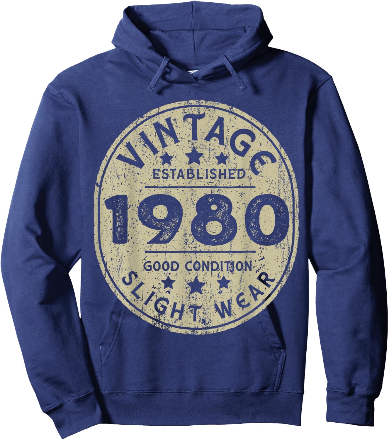 Vintage established 1980 43rd Birthday Party Retro Men Hoodie - Hoodie | Navy